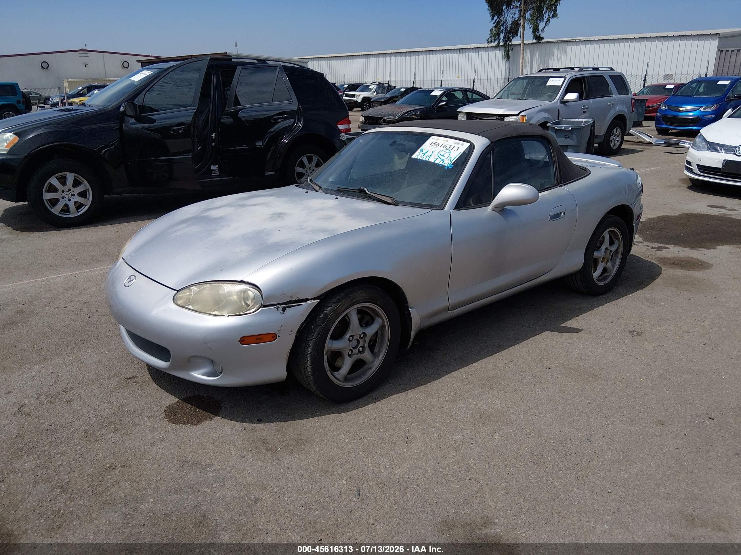 2003 Mazda Mx-5 Miata Cloth/ls/se/shinsen Silver vin: JM1NB353230311101