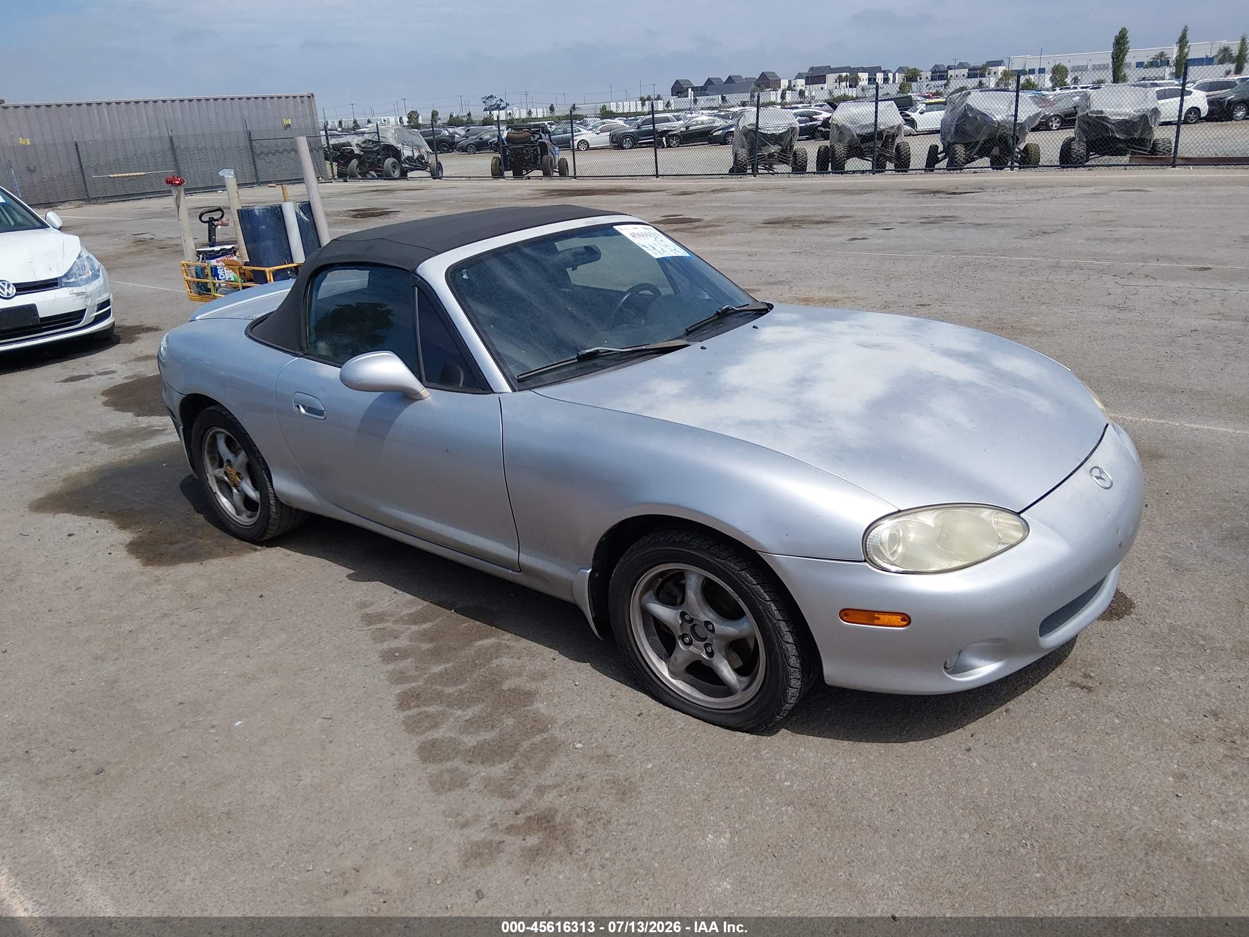 2003 Mazda Mx-5 Miata Cloth/ls/se/shinsen Silver vin: JM1NB353230311101