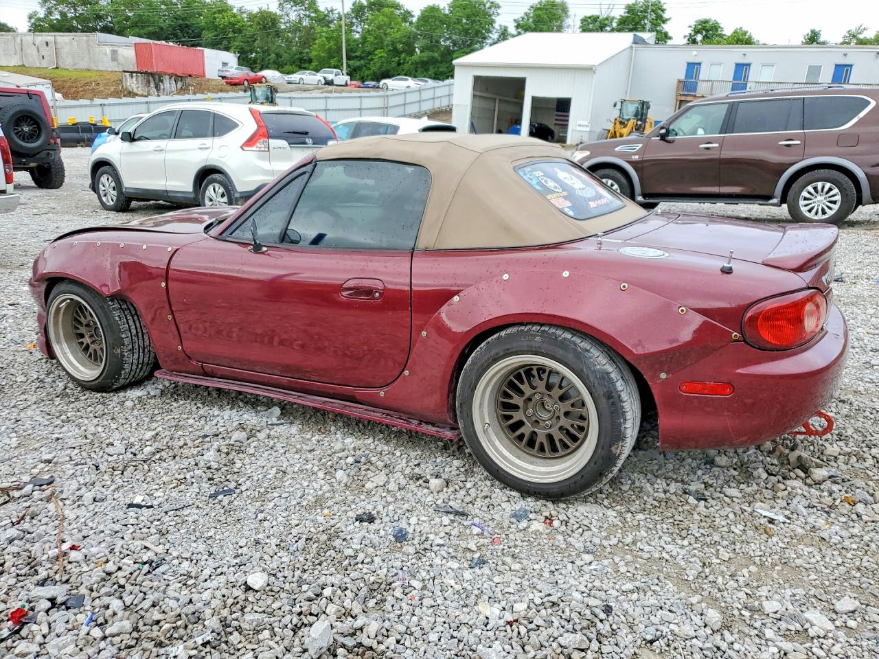 2003 Mazda Mx-5 Miata Base Red vin: JM1NB353230313561
