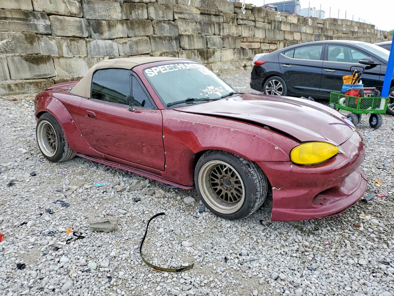2003 Mazda Mx-5 Miata Base Red vin: JM1NB353230313561