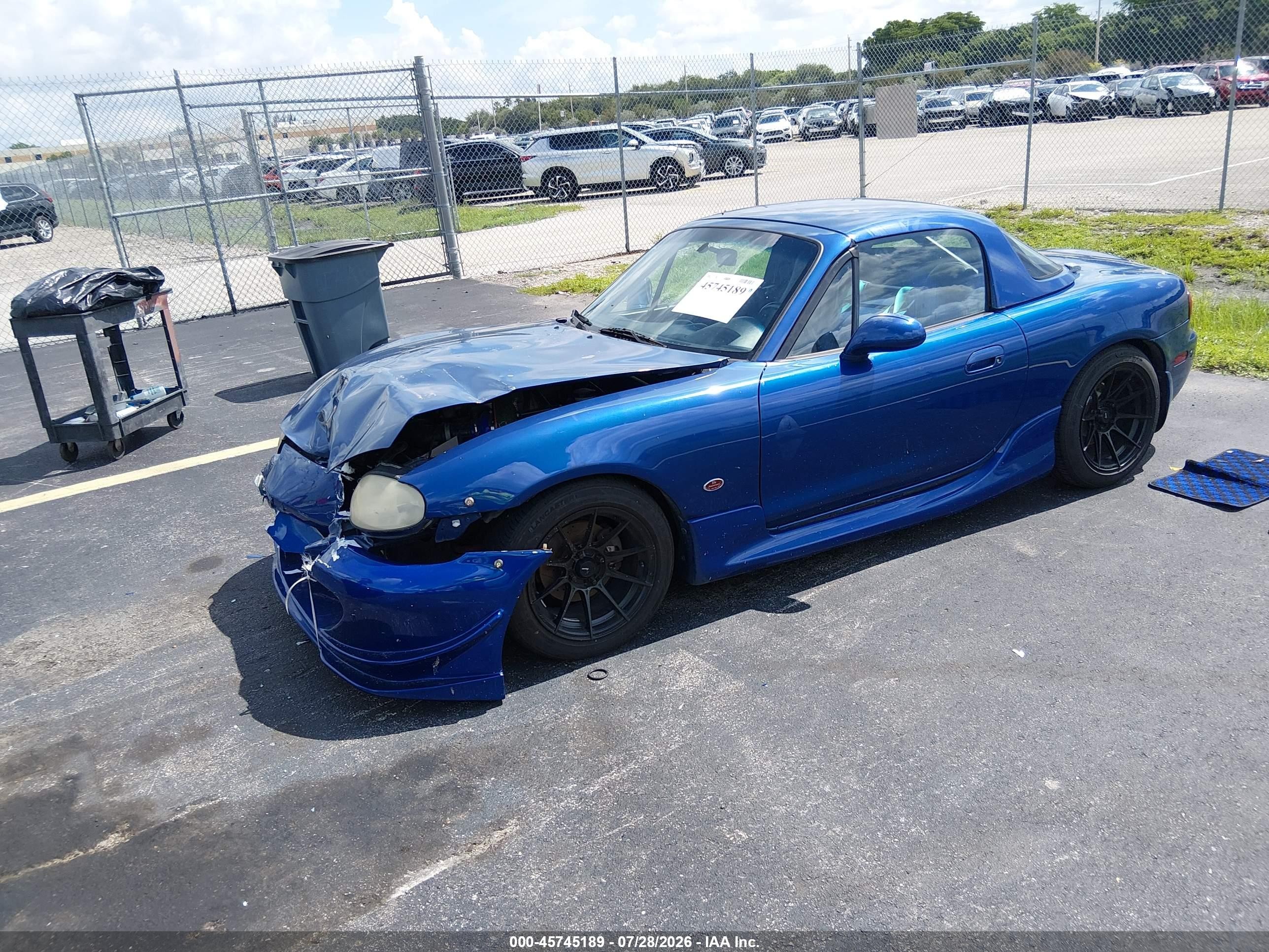 1999 Mazda Mx-5 Miata 10th Anniversary Edition/leather/popular Equip/sport/touring Синий vin: JM1NB3532X0132630