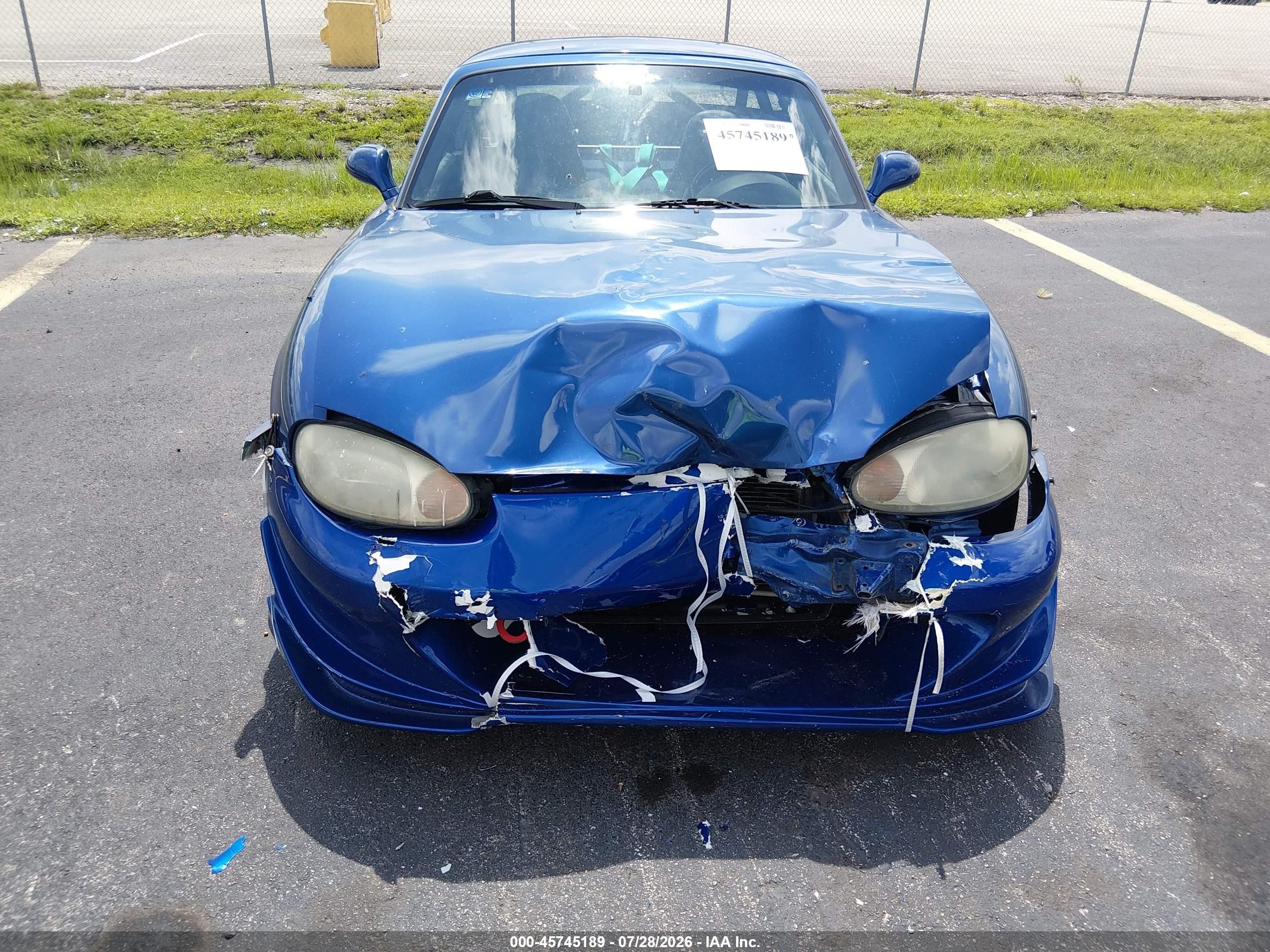 1999 Mazda Mx-5 Miata 10th Anniversary Edition/leather/popular Equip/sport/touring Синий vin: JM1NB3532X0132630