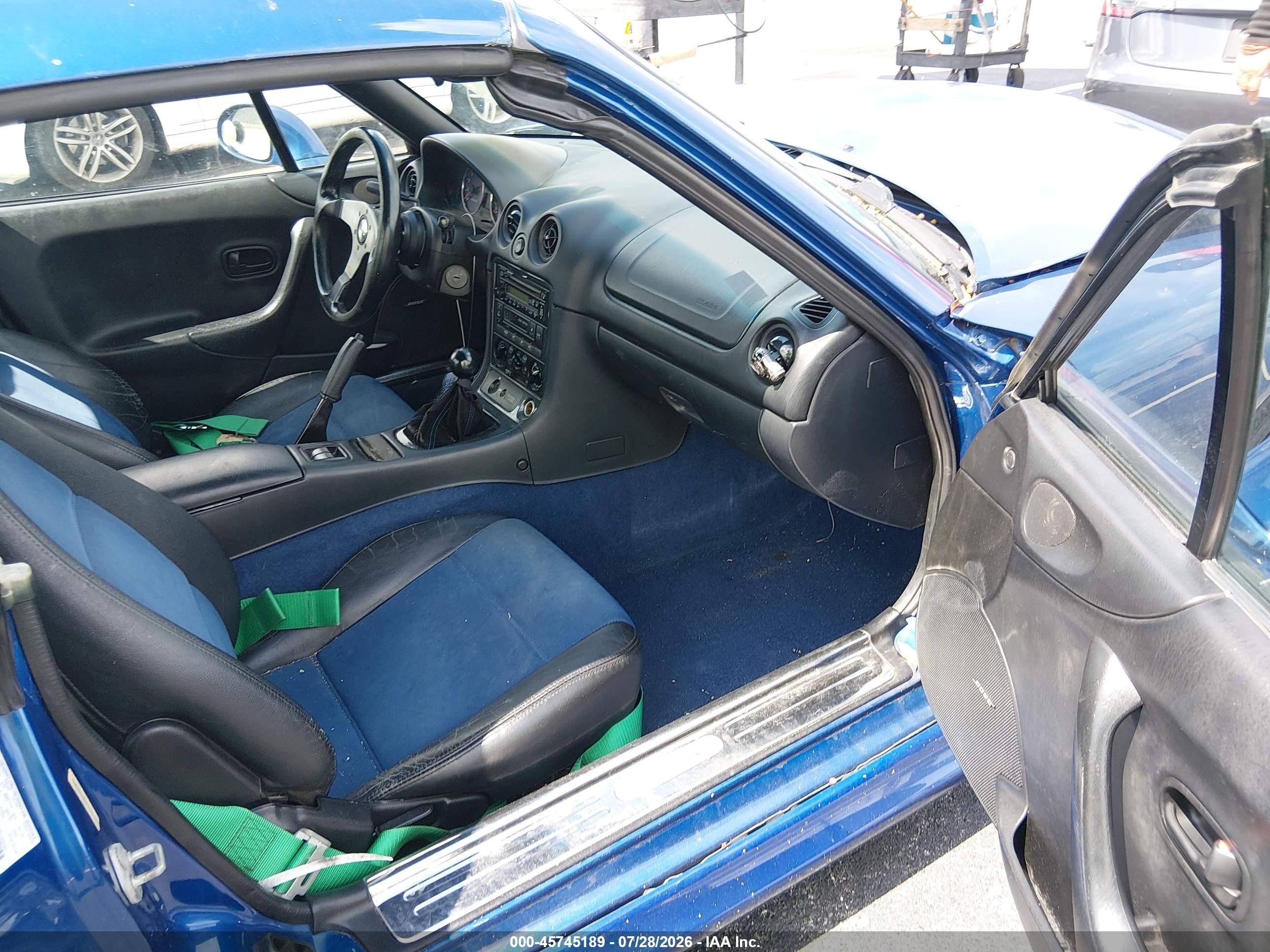 1999 Mazda Mx-5 Miata 10th Anniversary Edition/leather/popular Equip/sport/touring Синий vin: JM1NB3532X0132630
