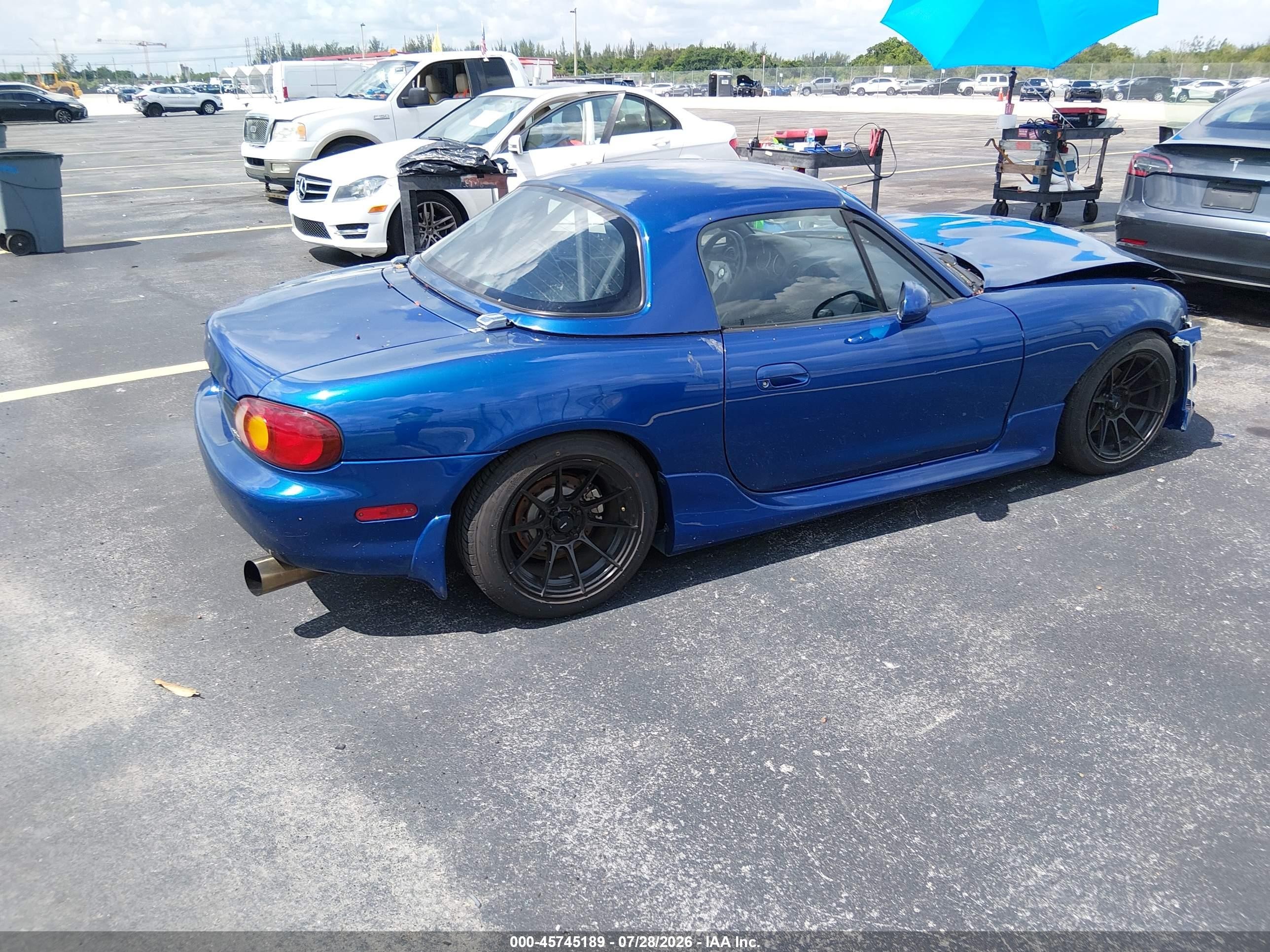1999 Mazda Mx-5 Miata 10th Anniversary Edition/leather/popular Equip/sport/touring Синий vin: JM1NB3532X0132630