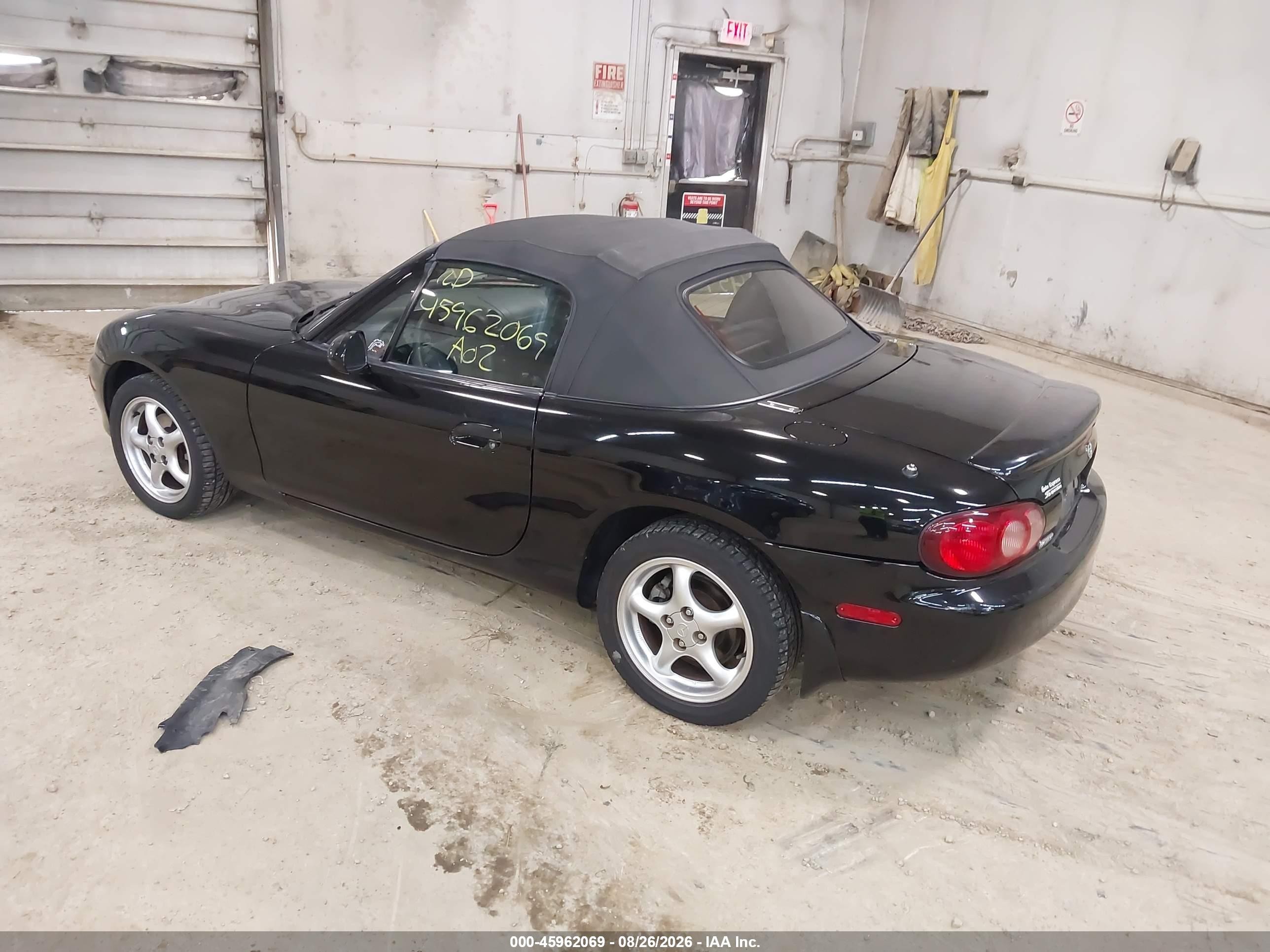 2002 Mazda Mx-5 Miata Cloth/ls/se Black vin: JM1NB353320221762
