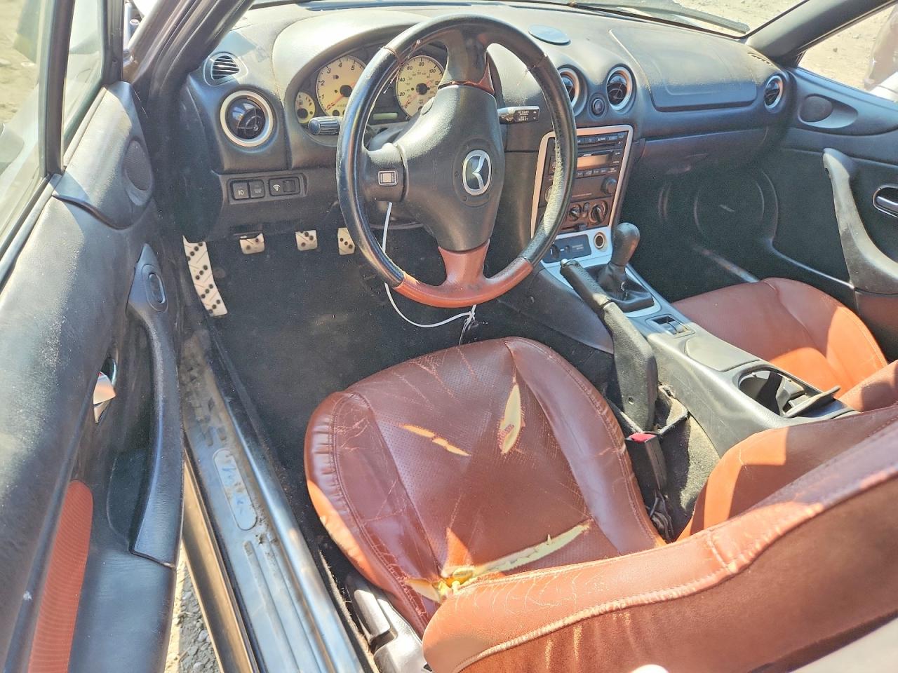 2002 Mazda Mx-5 Miata Base Gray vin: JM1NB353320227142