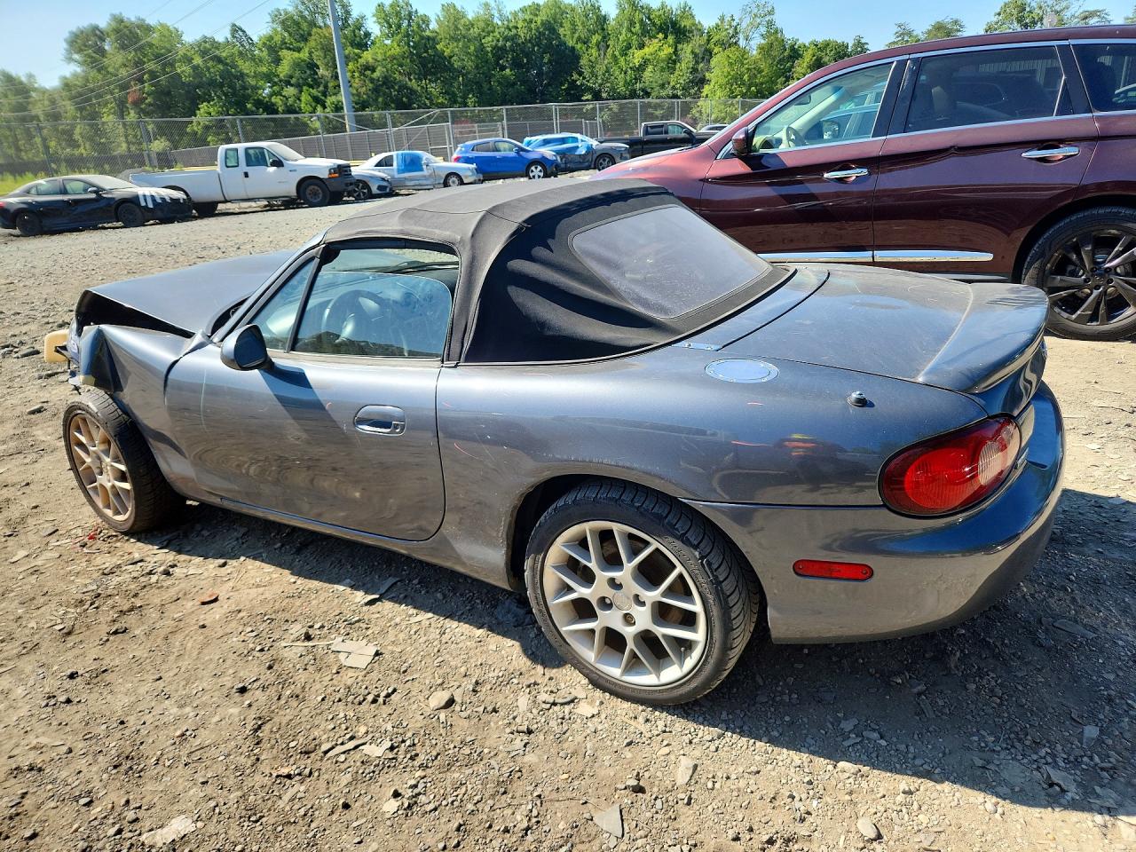 2002 Mazda Mx-5 Miata Base Gray vin: JM1NB353320227142