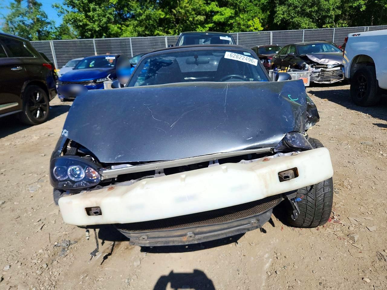 2002 Mazda Mx-5 Miata Base Gray vin: JM1NB353320227142