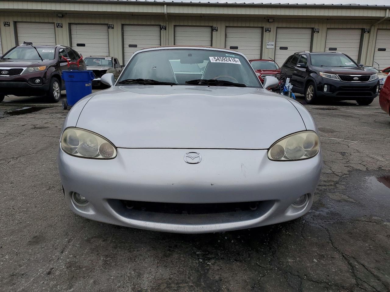 2002 Mazda Mx-5 Miata Base Silver vin: JM1NB353320229389