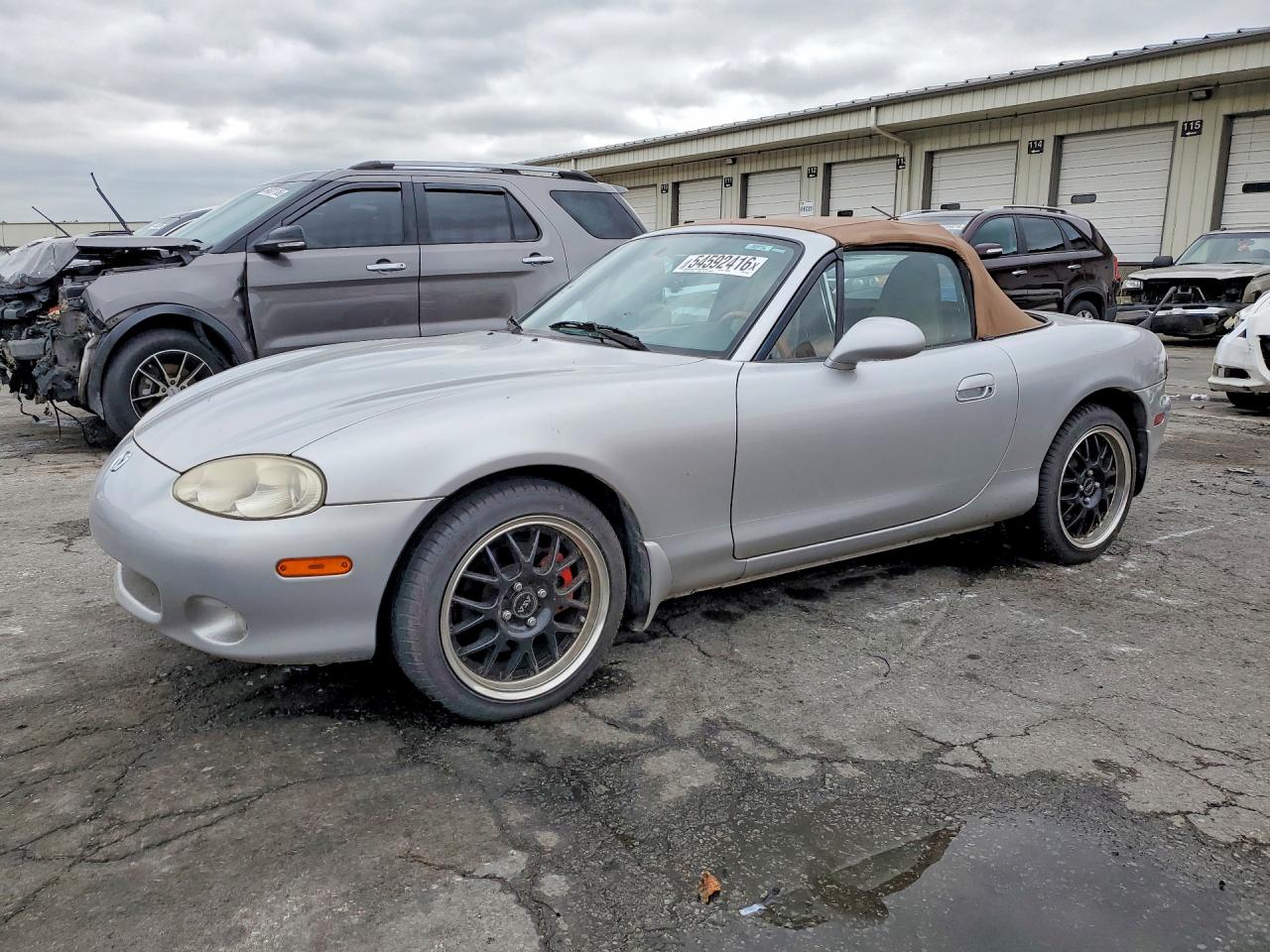 2002 Mazda Mx-5 Miata Base Silver vin: JM1NB353320229389