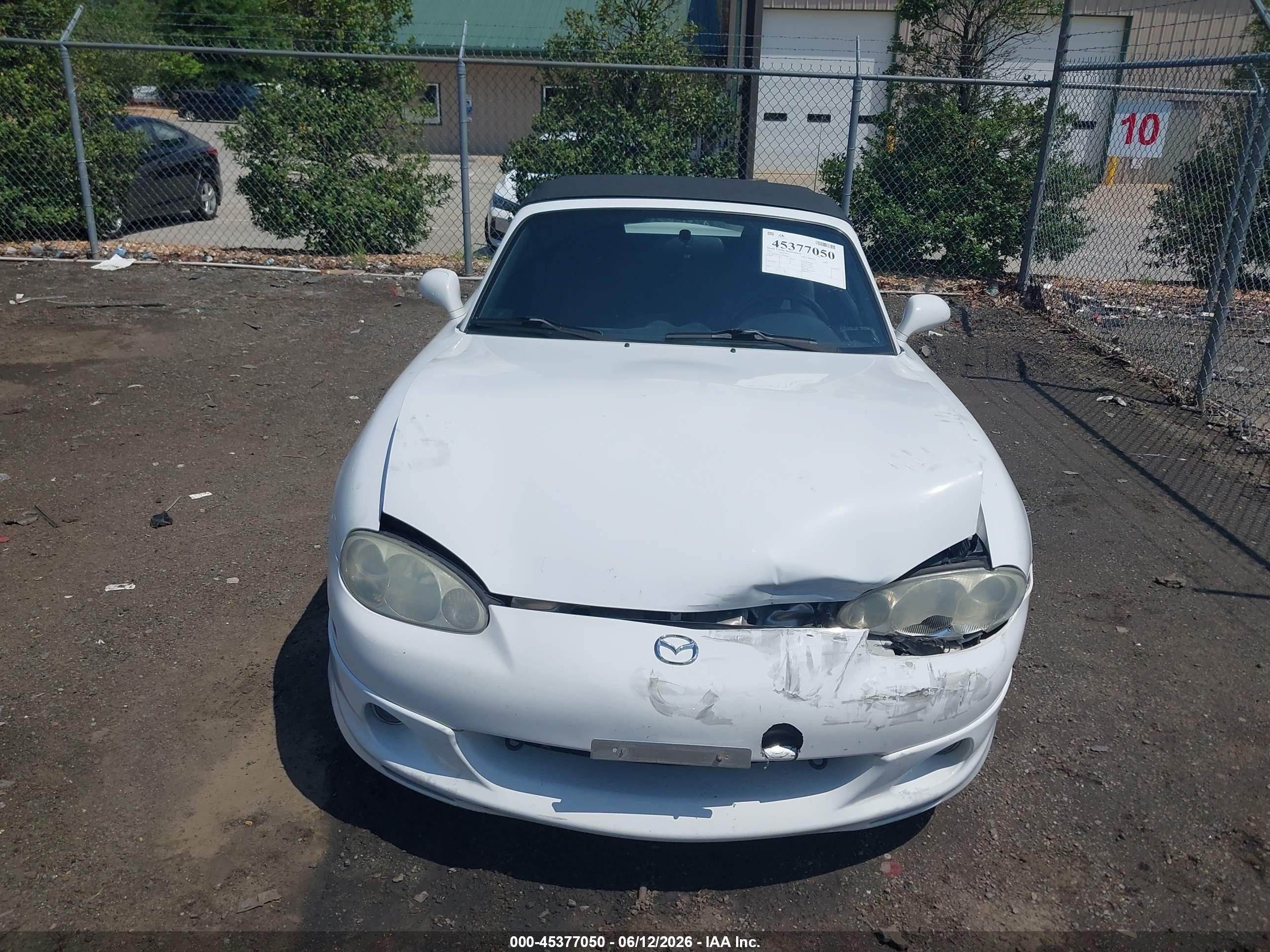 2003 Mazda Mx-5 Miata Cloth/ls/se/shinsen White vin: JM1NB353330300608