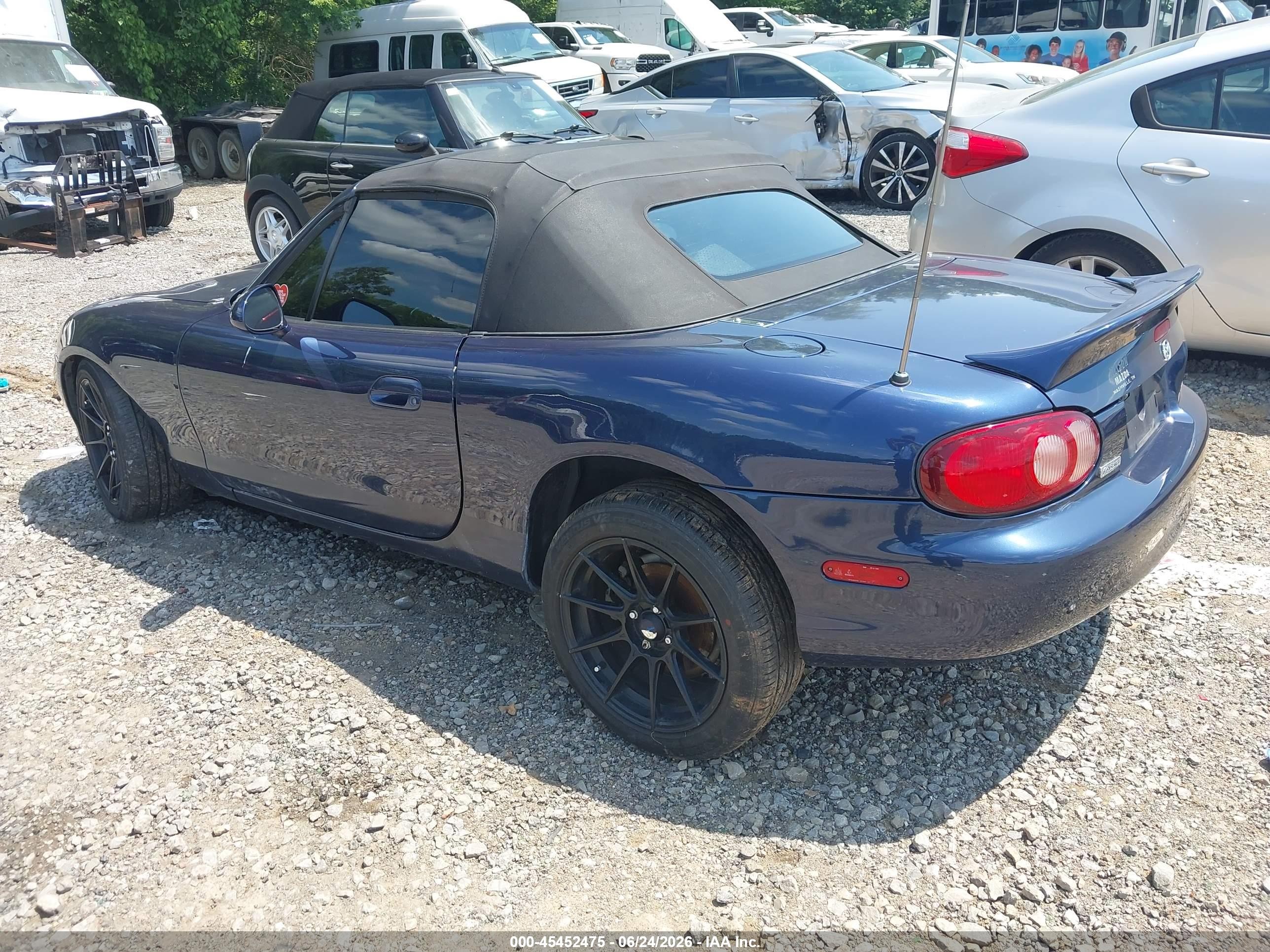 2003 Mazda Mx-5 Miata Cloth/ls/se/shinsen Blue vin: JM1NB353330311771