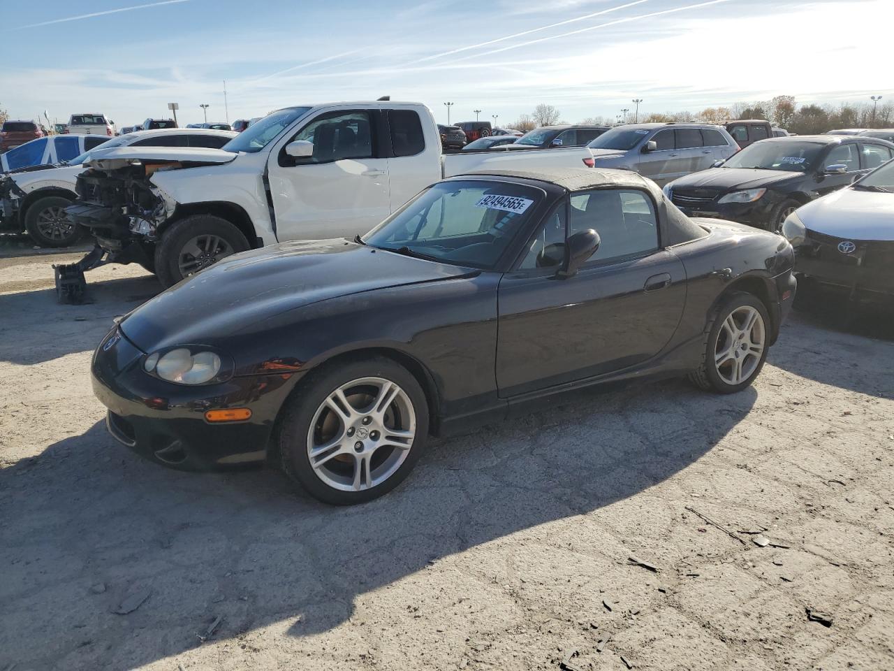 2005 Mazda Mx-5 Miata Base Black vin: JM1NB353350413073