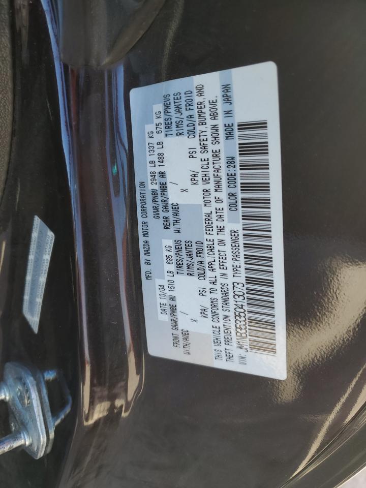 2005 Mazda Mx-5 Miata Base Black vin: JM1NB353350413073