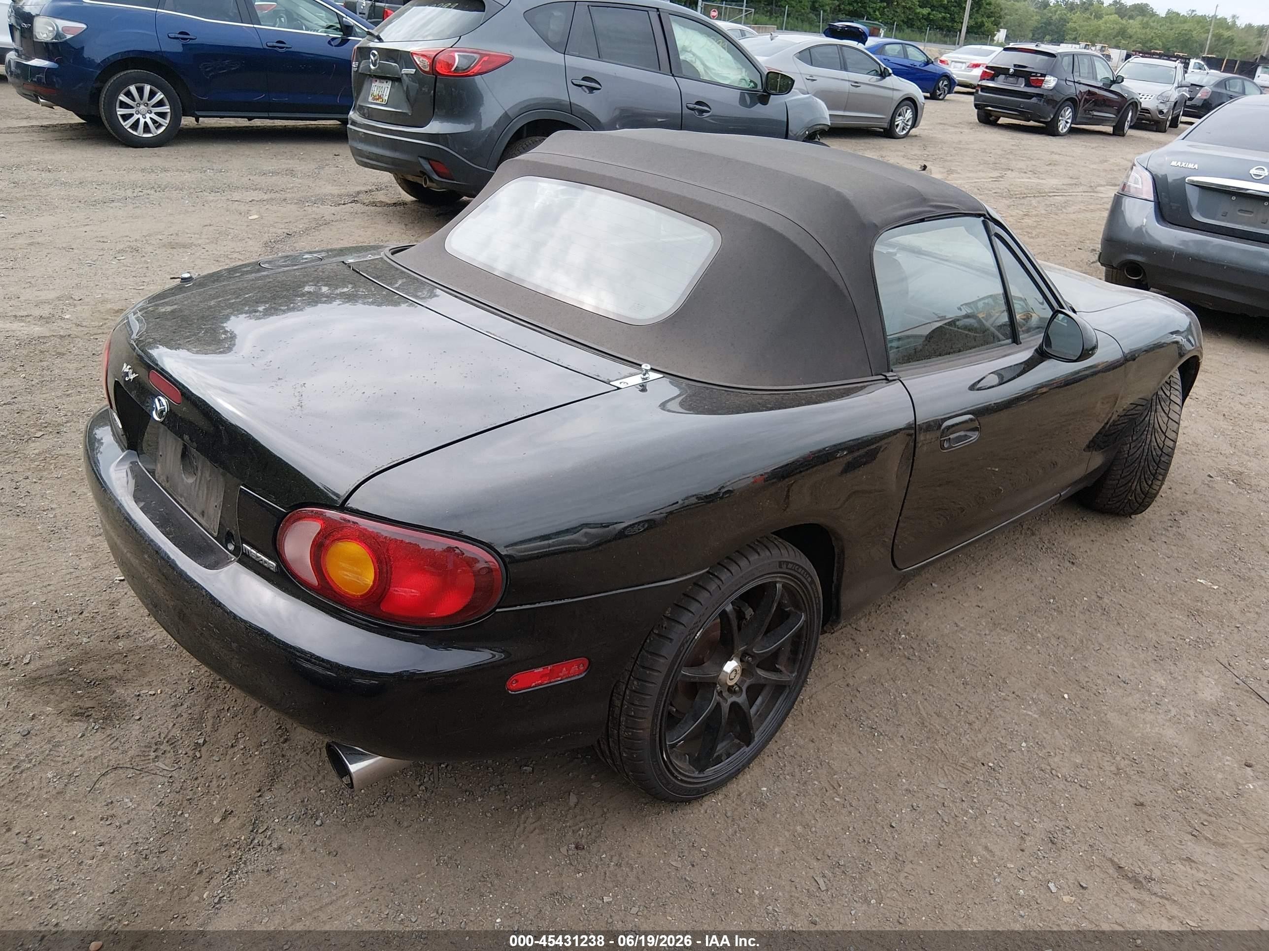 1999 Mazda Mx-5 Miata Leather/leather Pkg/popular Equip/sport/touring/touring Pkg Black vin: JM1NB3533X0106442