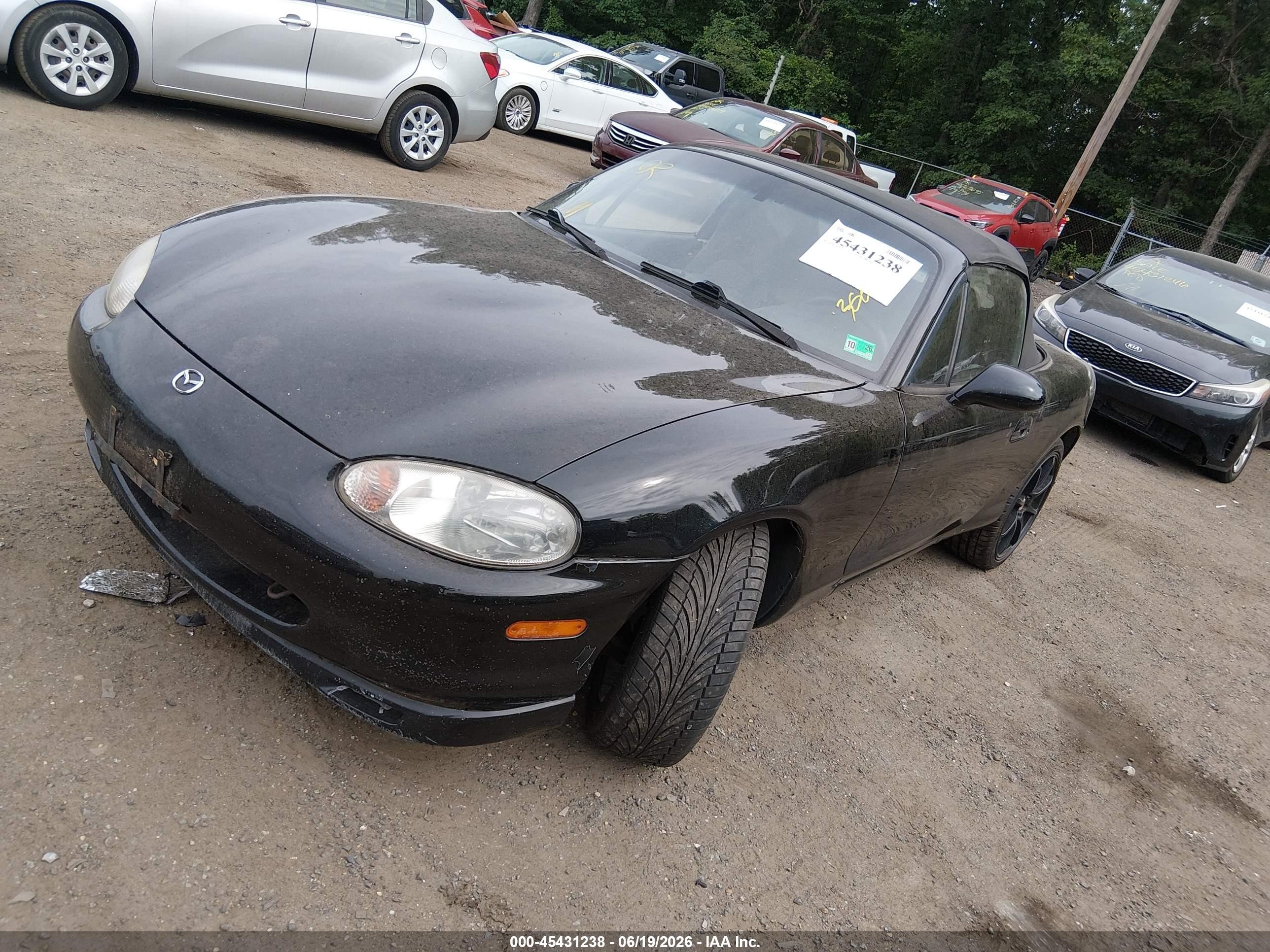 1999 Mazda Mx-5 Miata Leather/leather Pkg/popular Equip/sport/touring/touring Pkg Black vin: JM1NB3533X0106442