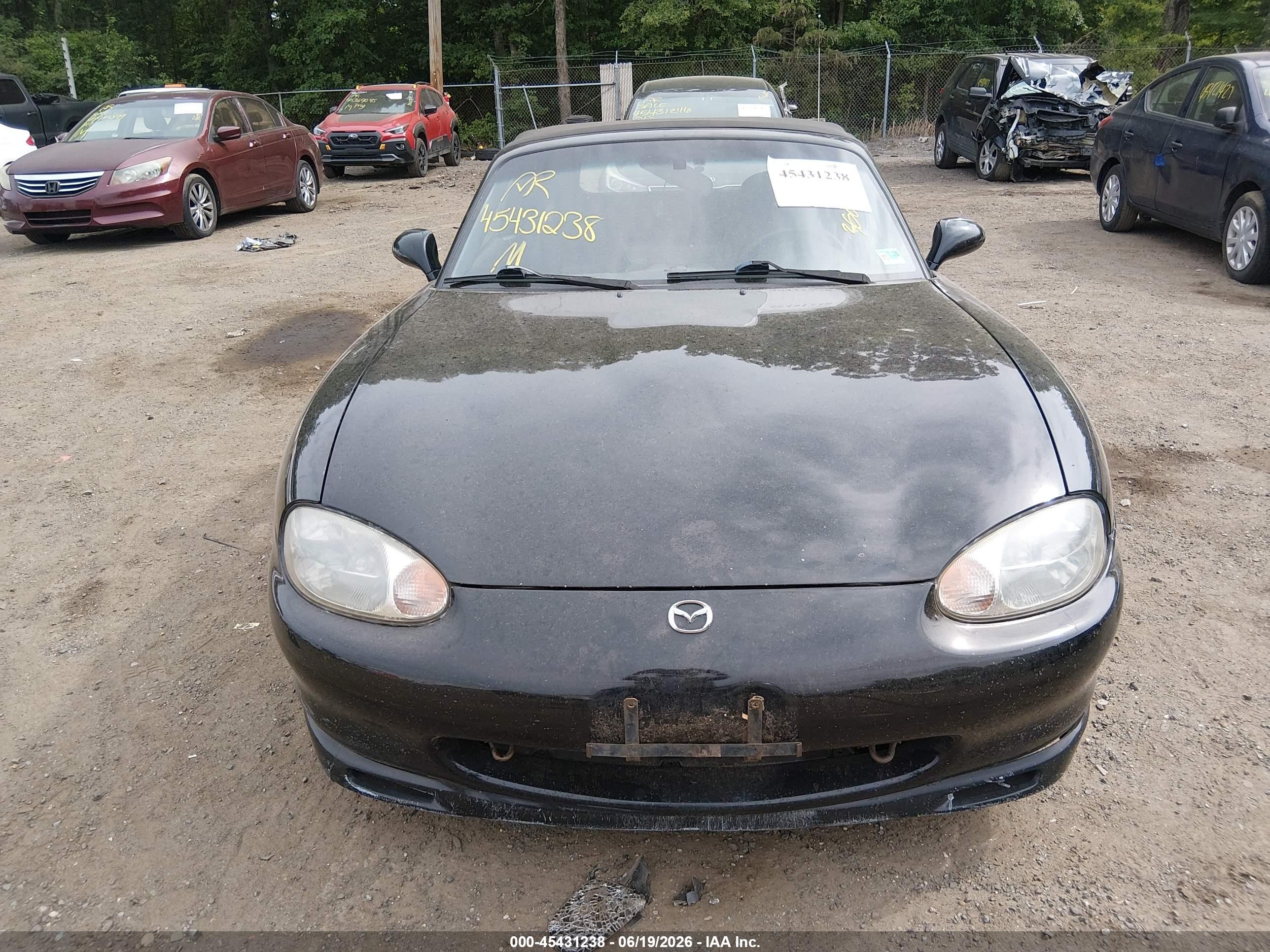 1999 Mazda Mx-5 Miata Leather/leather Pkg/popular Equip/sport/touring/touring Pkg Black vin: JM1NB3533X0106442