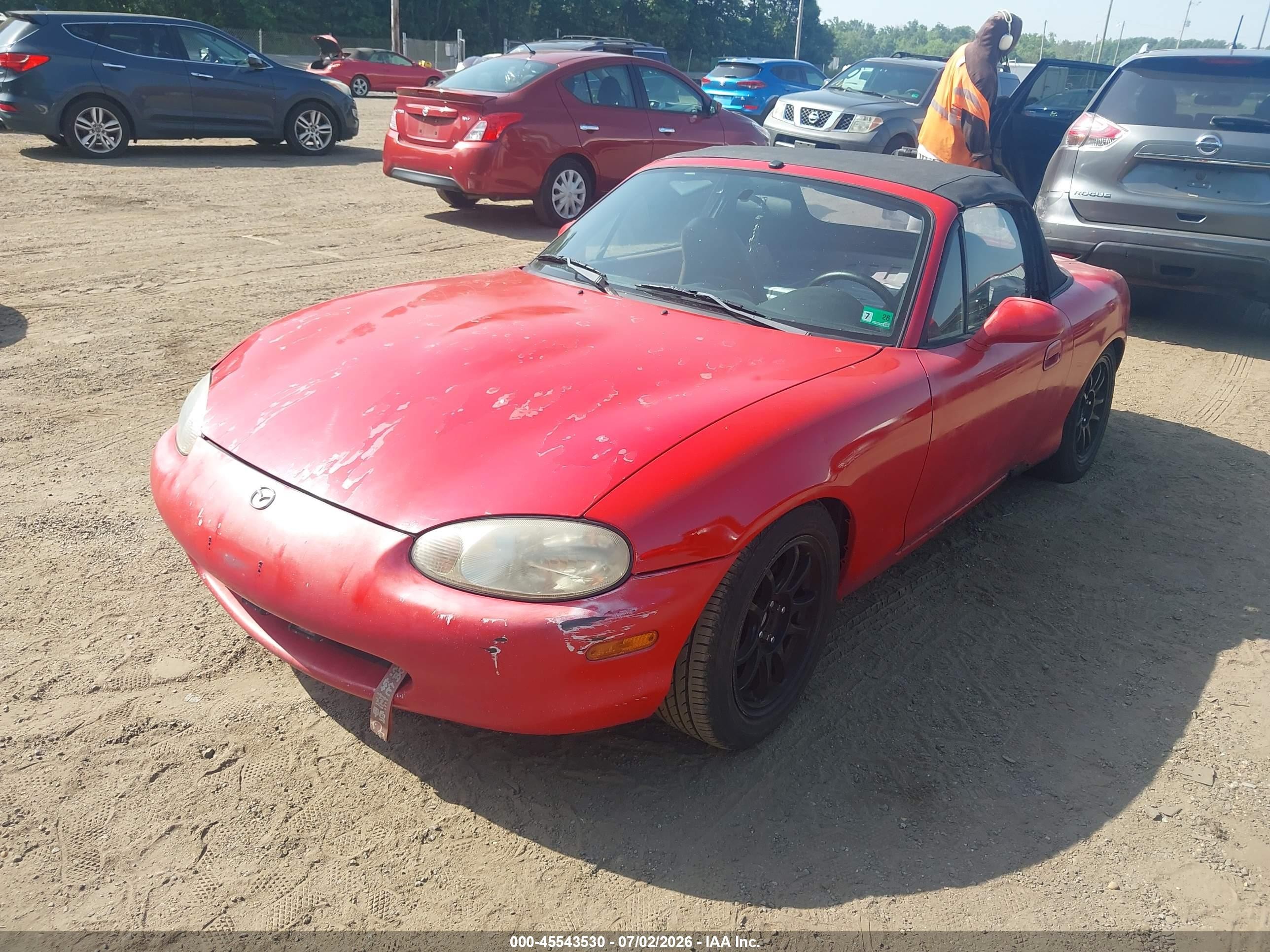 1999 Mazda Mx-5 Miata 10th Anniversary Edition/leather/popular Equip/sport/touring Red vin: JM1NB3533X0110734
