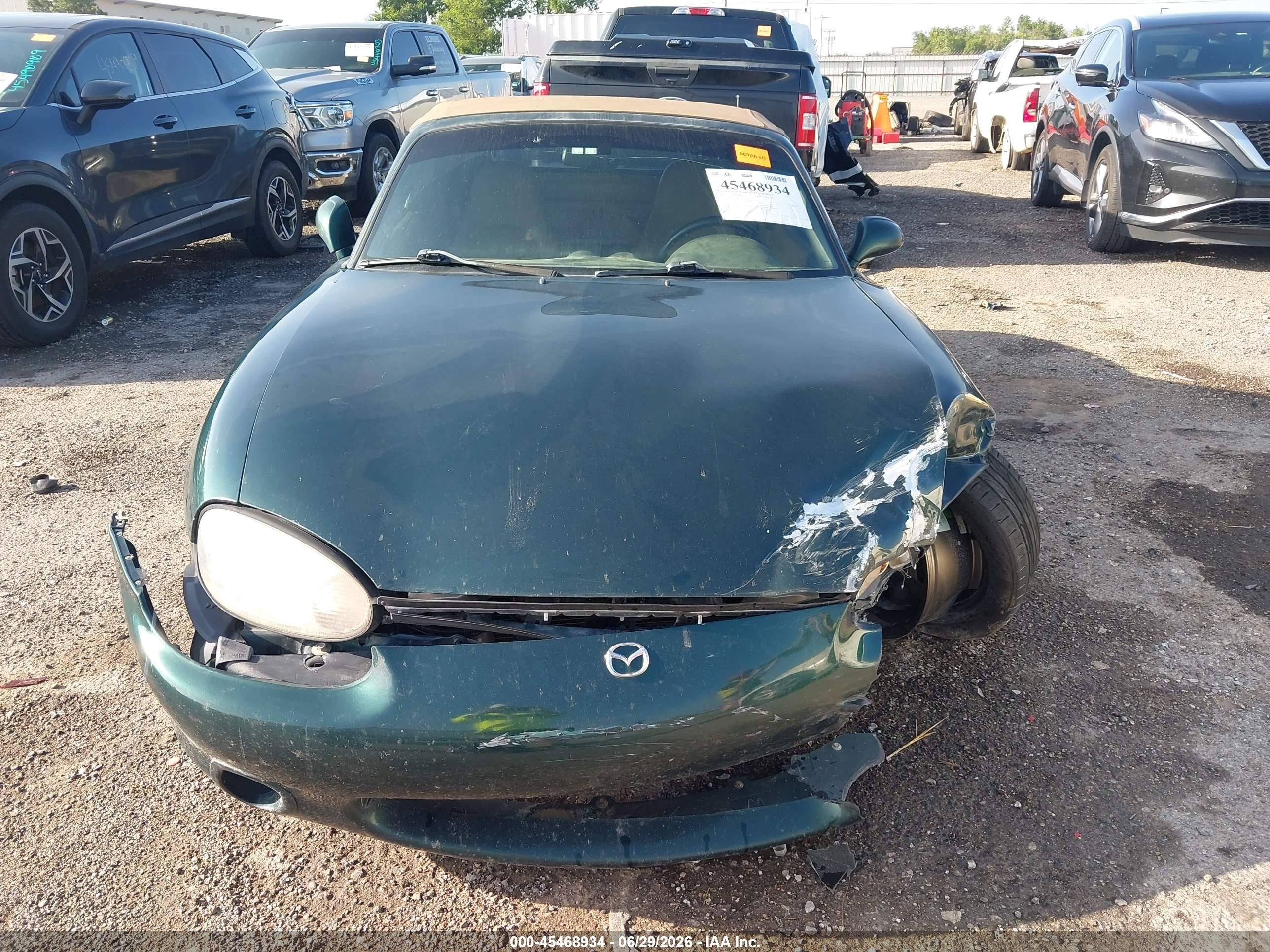 1999 Mazda Mx-5 Miata Leather Pkg/popular Equipment Pkg/sports Pkg/touring Pkg Green vin: JM1NB3533X0117523