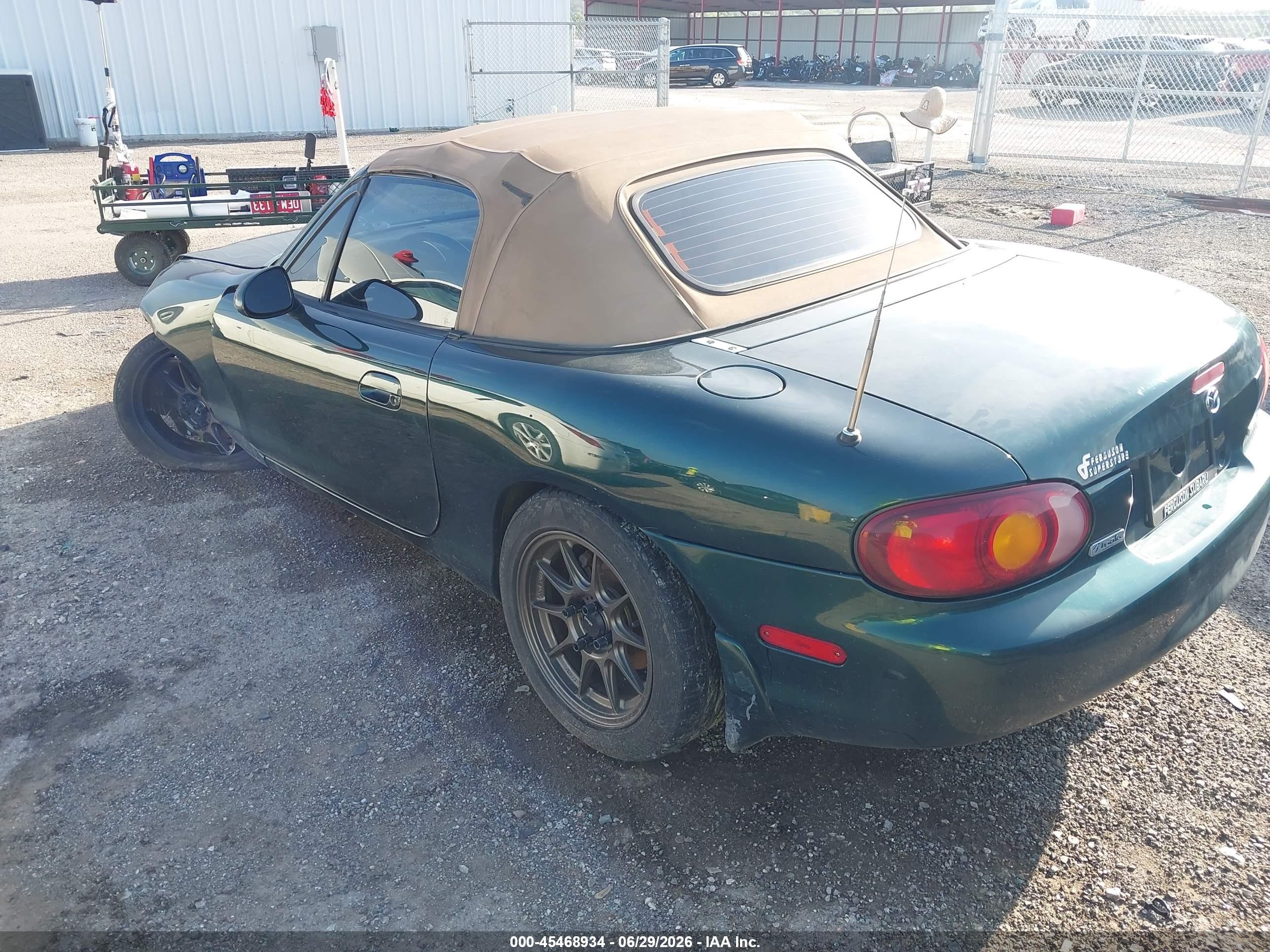 1999 Mazda Mx-5 Miata Leather Pkg/popular Equipment Pkg/sports Pkg/touring Pkg Green vin: JM1NB3533X0117523