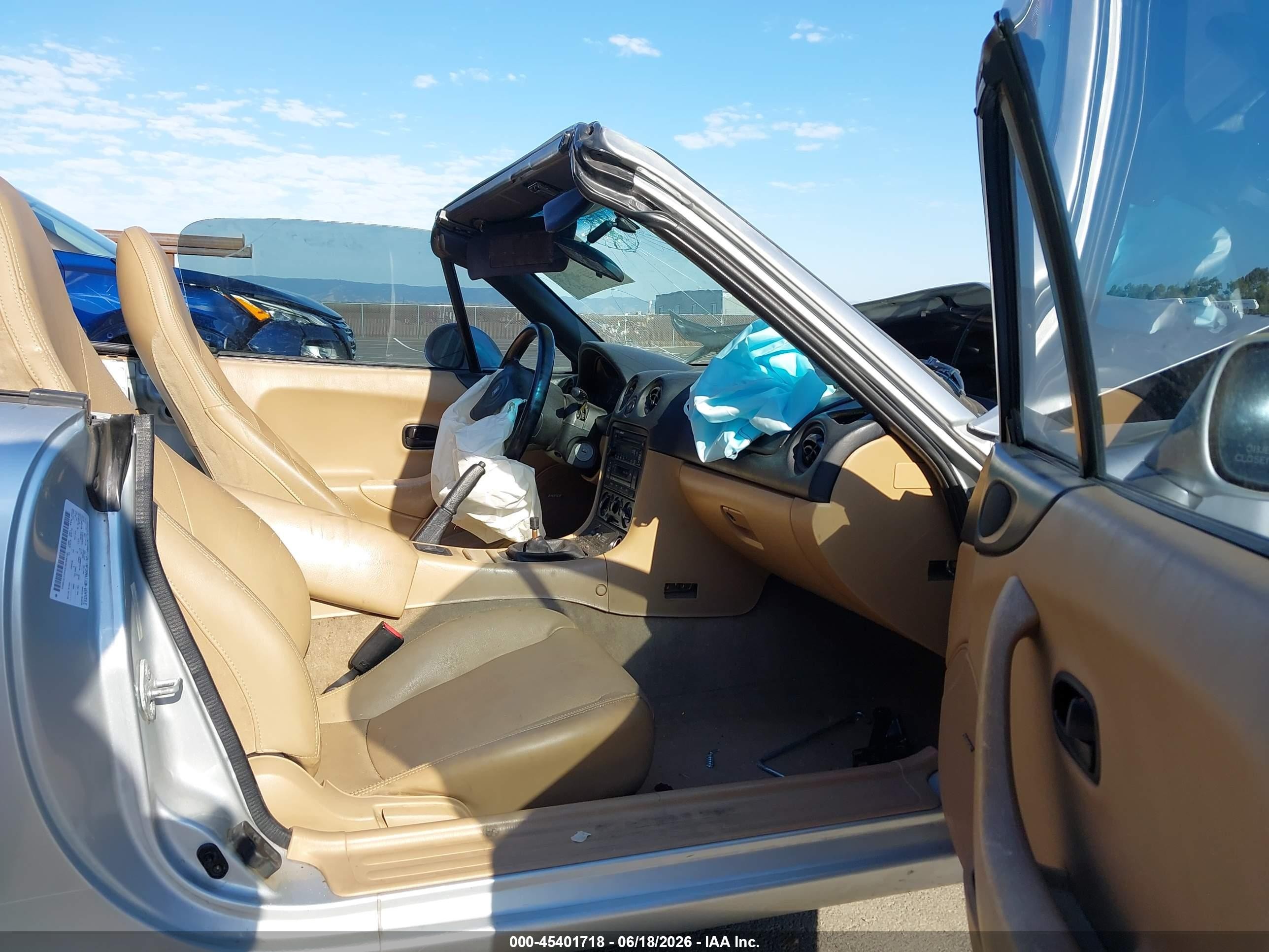 1999 Mazda Mx-5 Miata Leather Pkg/popular Equipment Pkg/sports Pkg/touring Pkg Серебряный vin: JM1NB3533X0131650