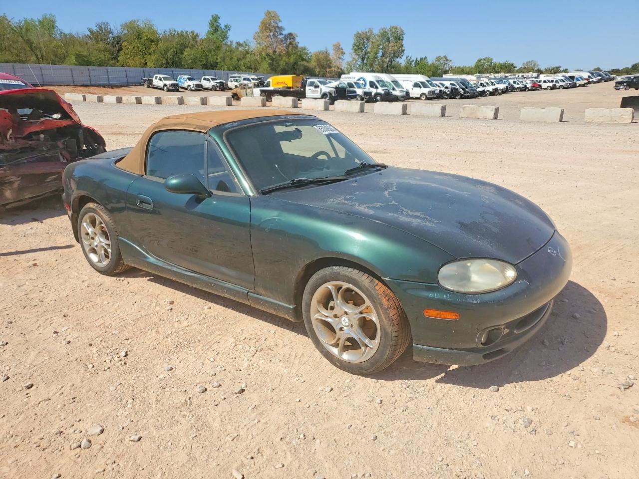 2000 Mazda Mx-5 Miata Base Green vin: JM1NB3533Y0155190