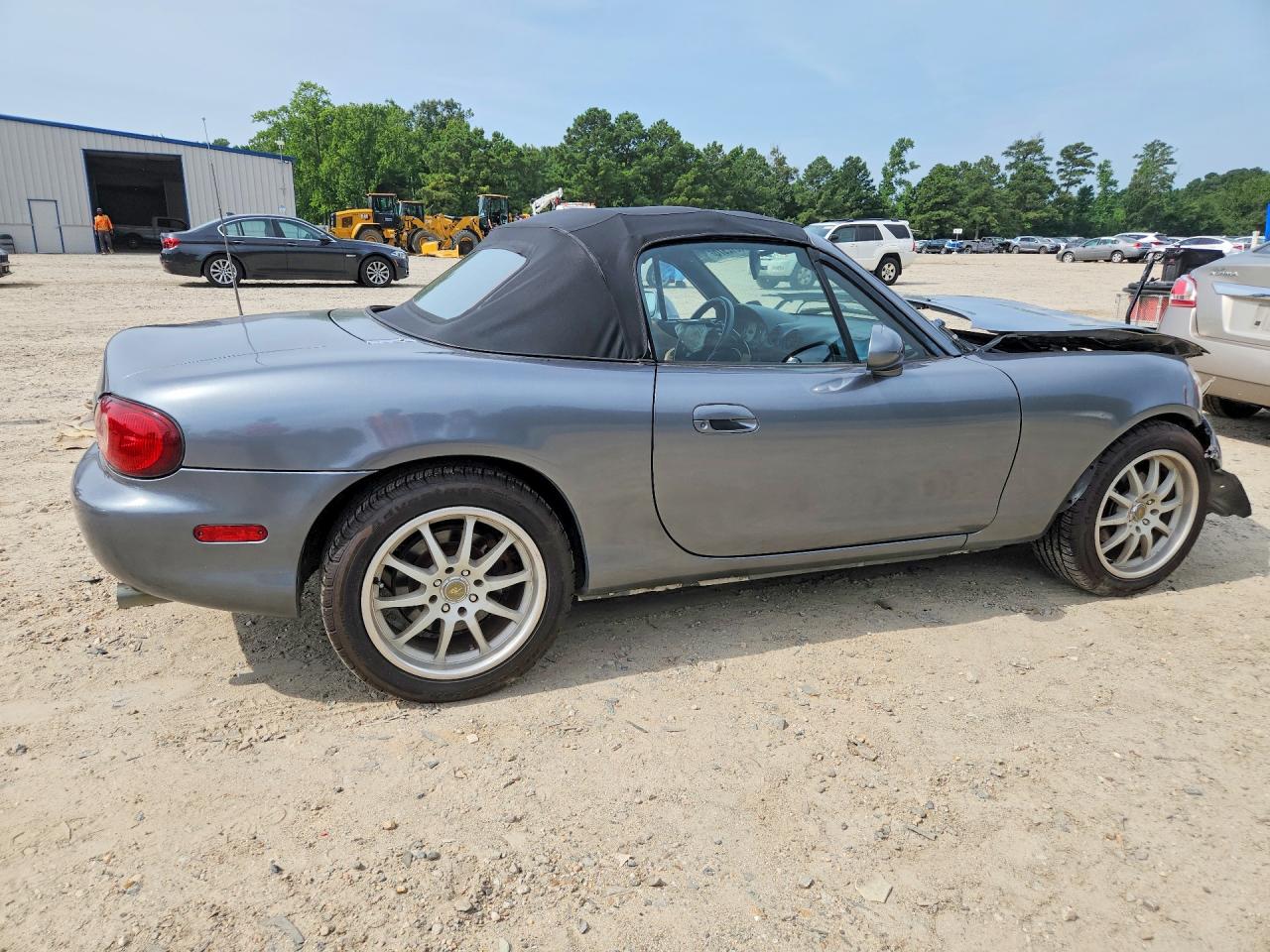 2001 Mazda Mx-5 Miata Base Gray vin: JM1NB353410212499
