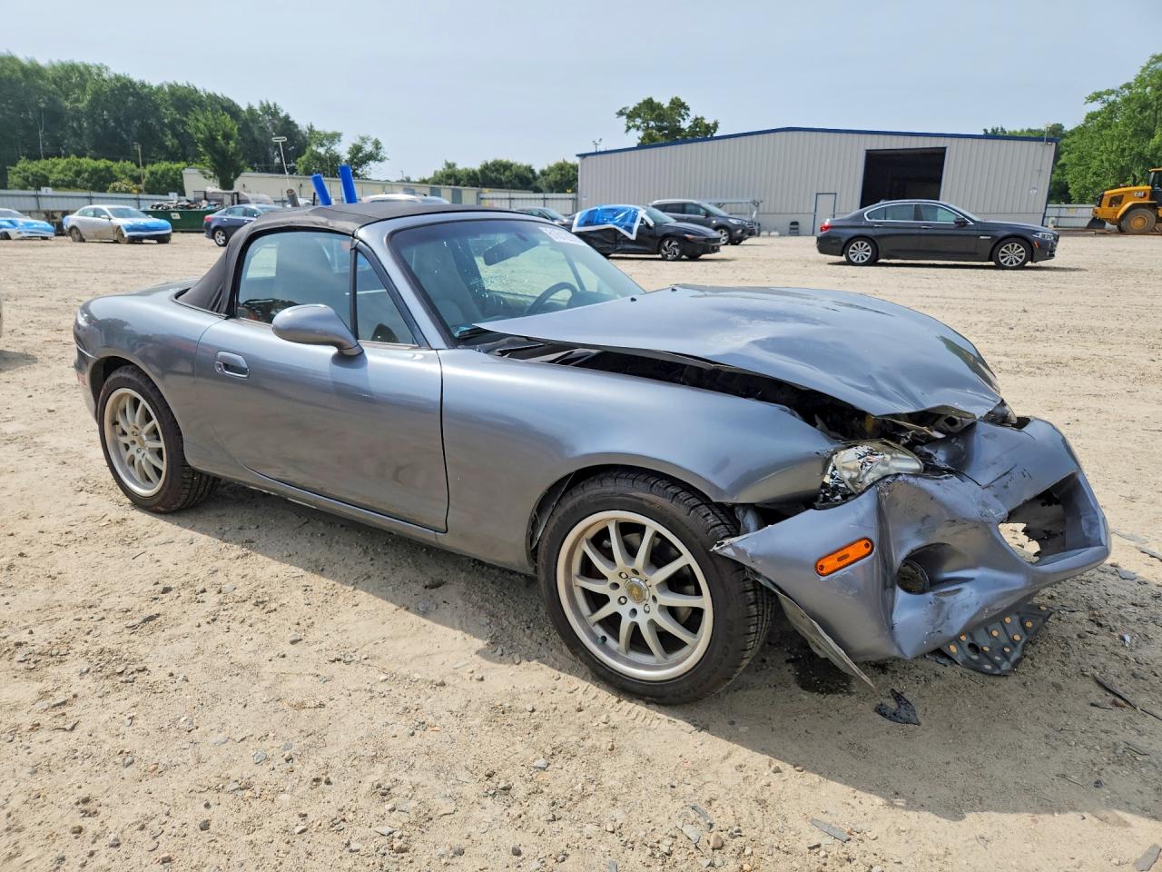 2001 Mazda Mx-5 Miata Base Gray vin: JM1NB353410212499