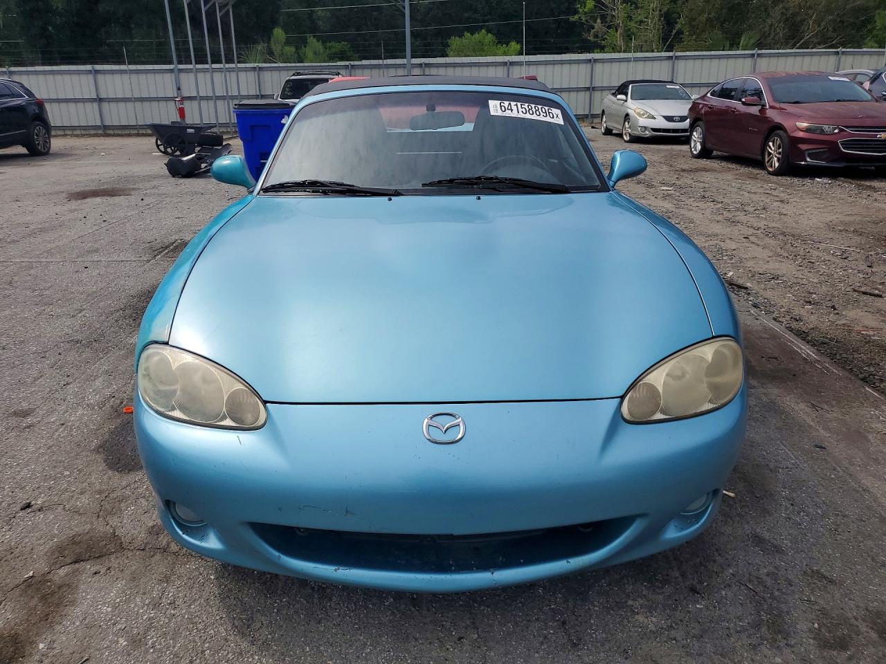 2002 Mazda Mx-5 Miata Base Blue vin: JM1NB353420230258