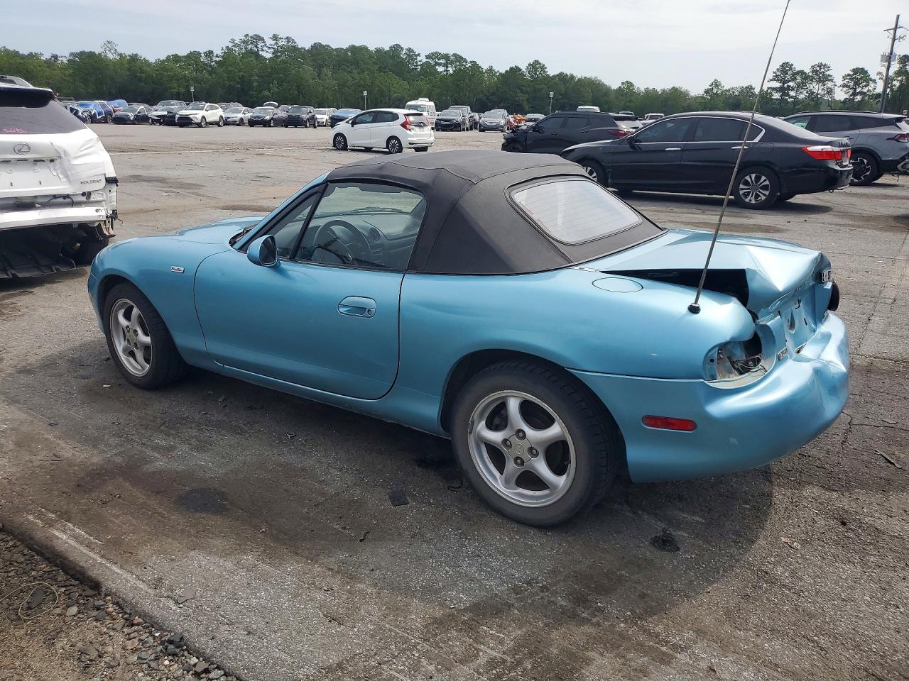 2002 Mazda Mx-5 Miata Base Blue vin: JM1NB353420230258
