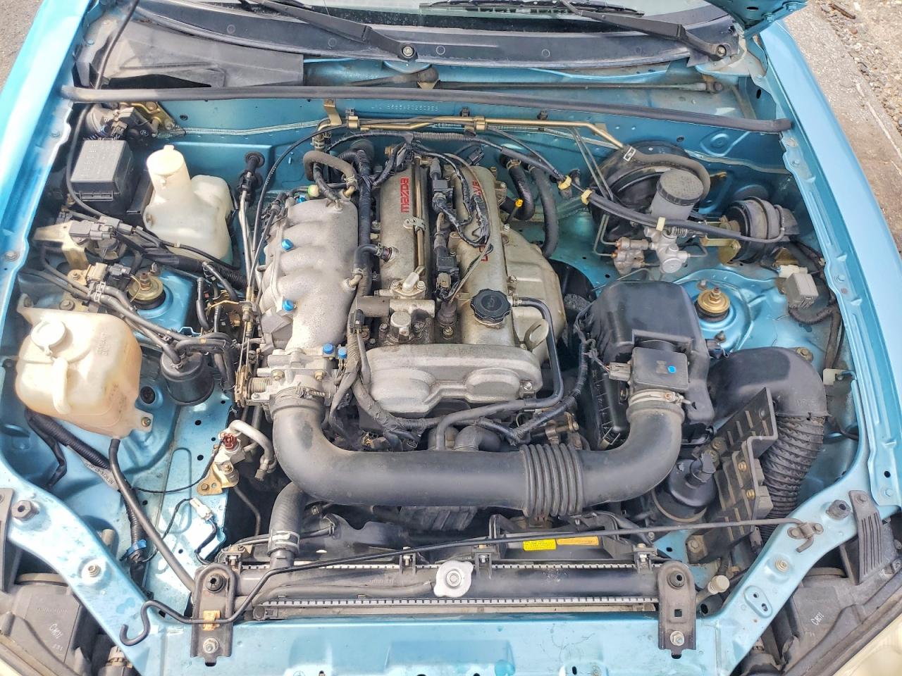 2002 Mazda Mx-5 Miata Base Blue vin: JM1NB353420230258