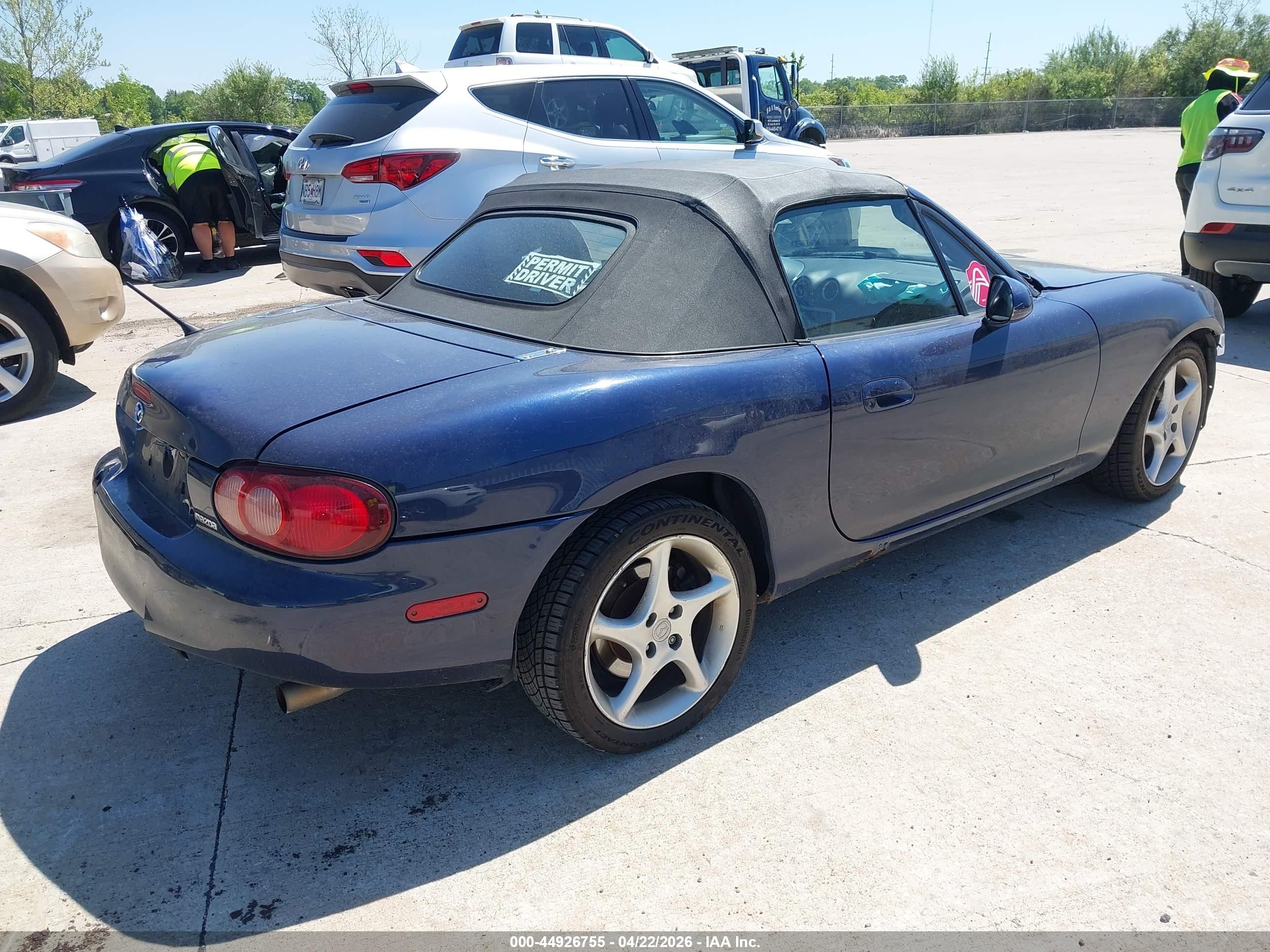 2003 Mazda Mx-5 Miata Cloth/ls/se/shinsen Blue vin: JM1NB353430302268