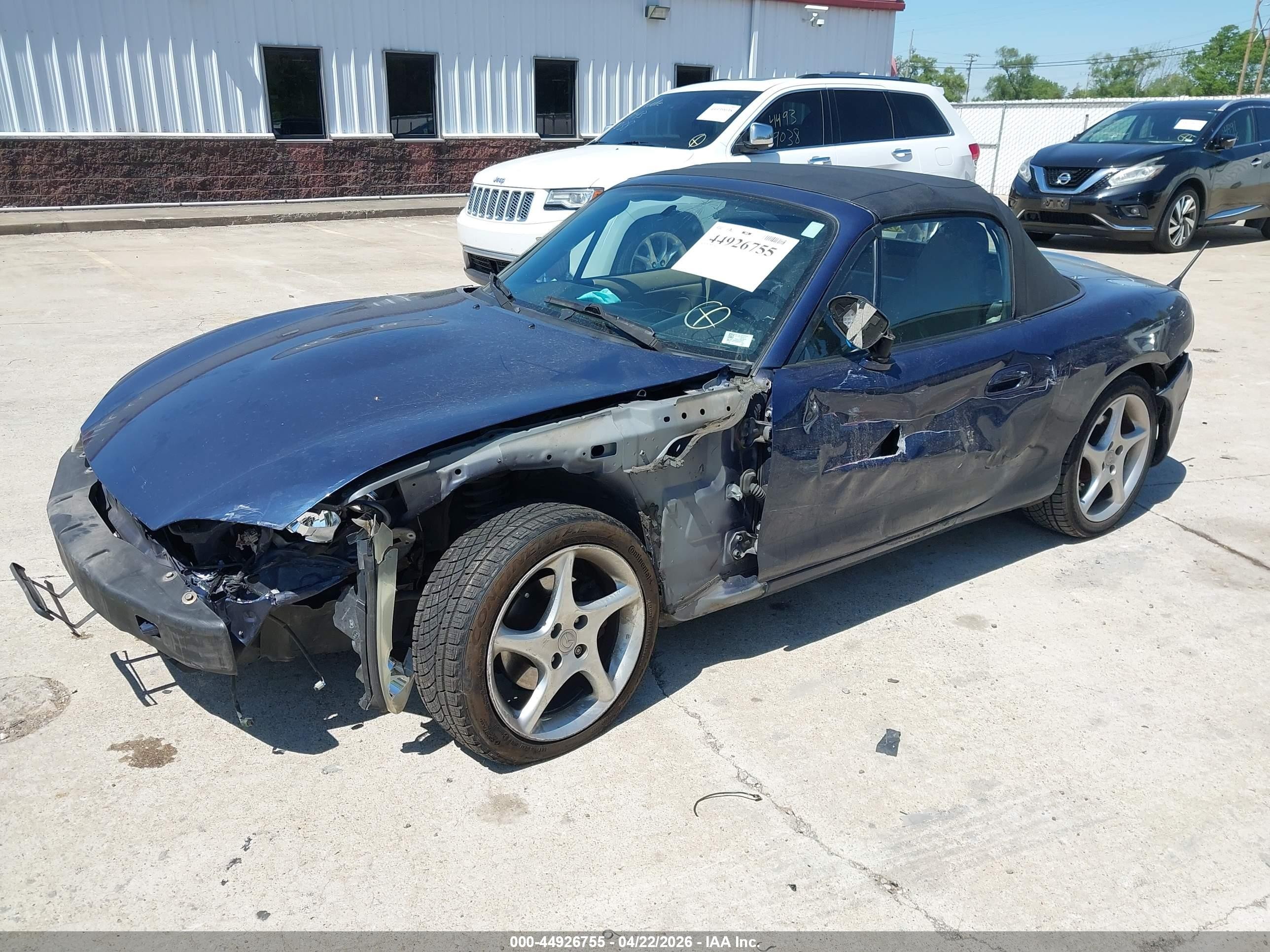 2003 Mazda Mx-5 Miata Cloth/ls/se/shinsen Blue vin: JM1NB353430302268