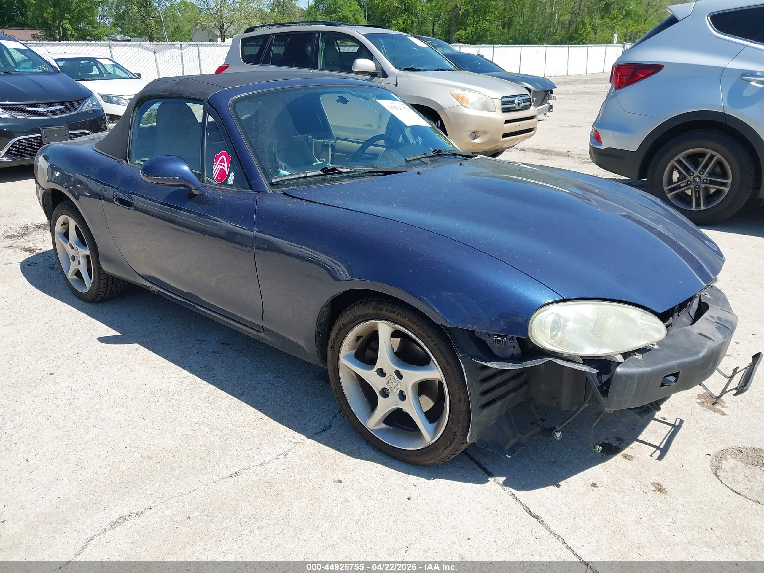 2003 Mazda Mx-5 Miata Cloth/ls/se/shinsen Blue vin: JM1NB353430302268