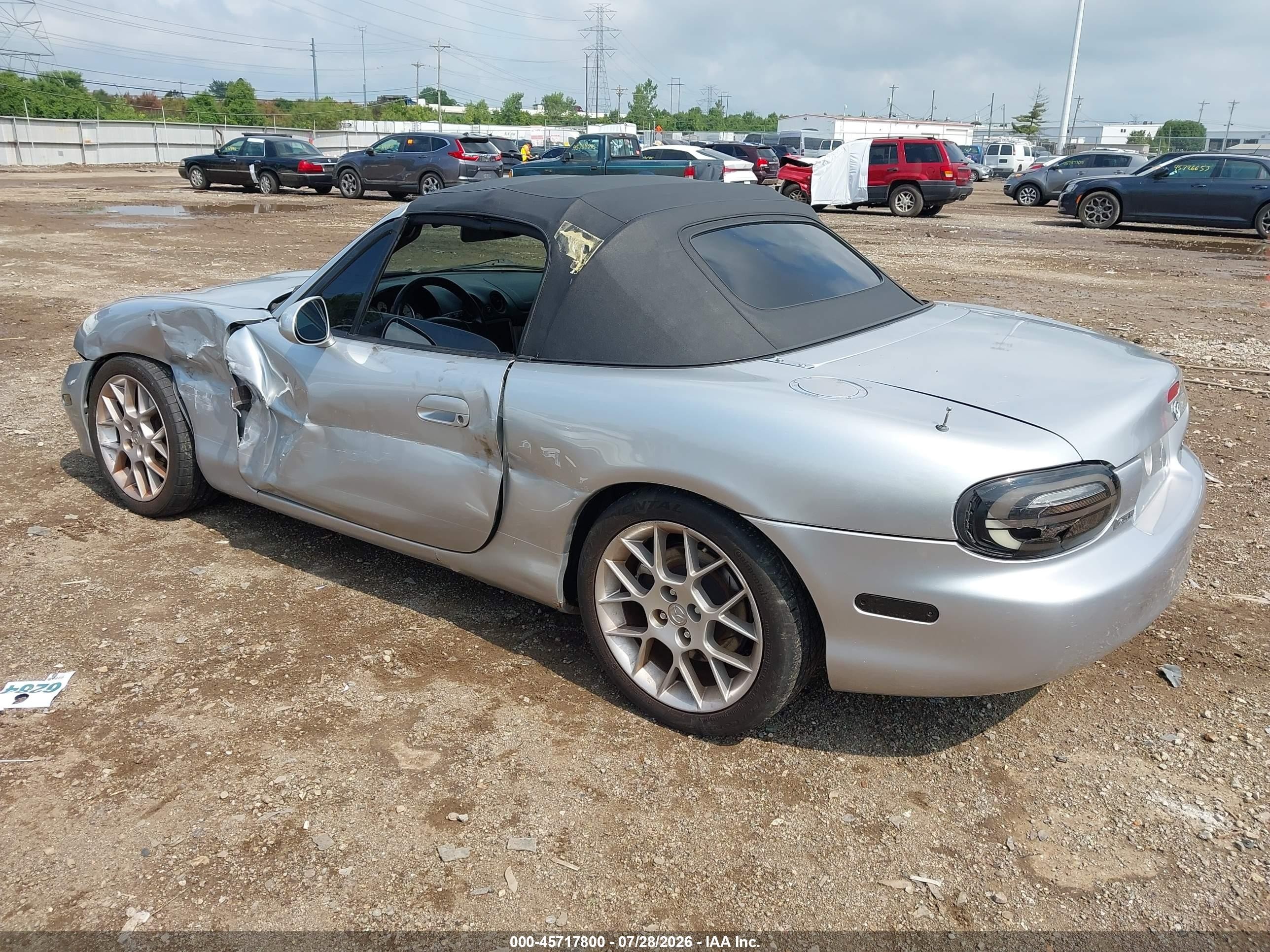 2004 Mazda Mx-5 Miata Ls Silver vin: JM1NB353440403294