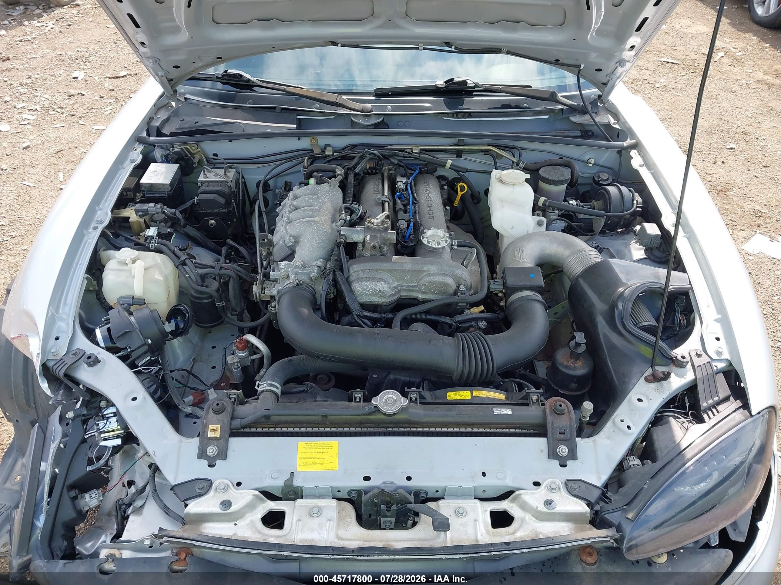 2004 Mazda Mx-5 Miata Ls Silver vin: JM1NB353440403294