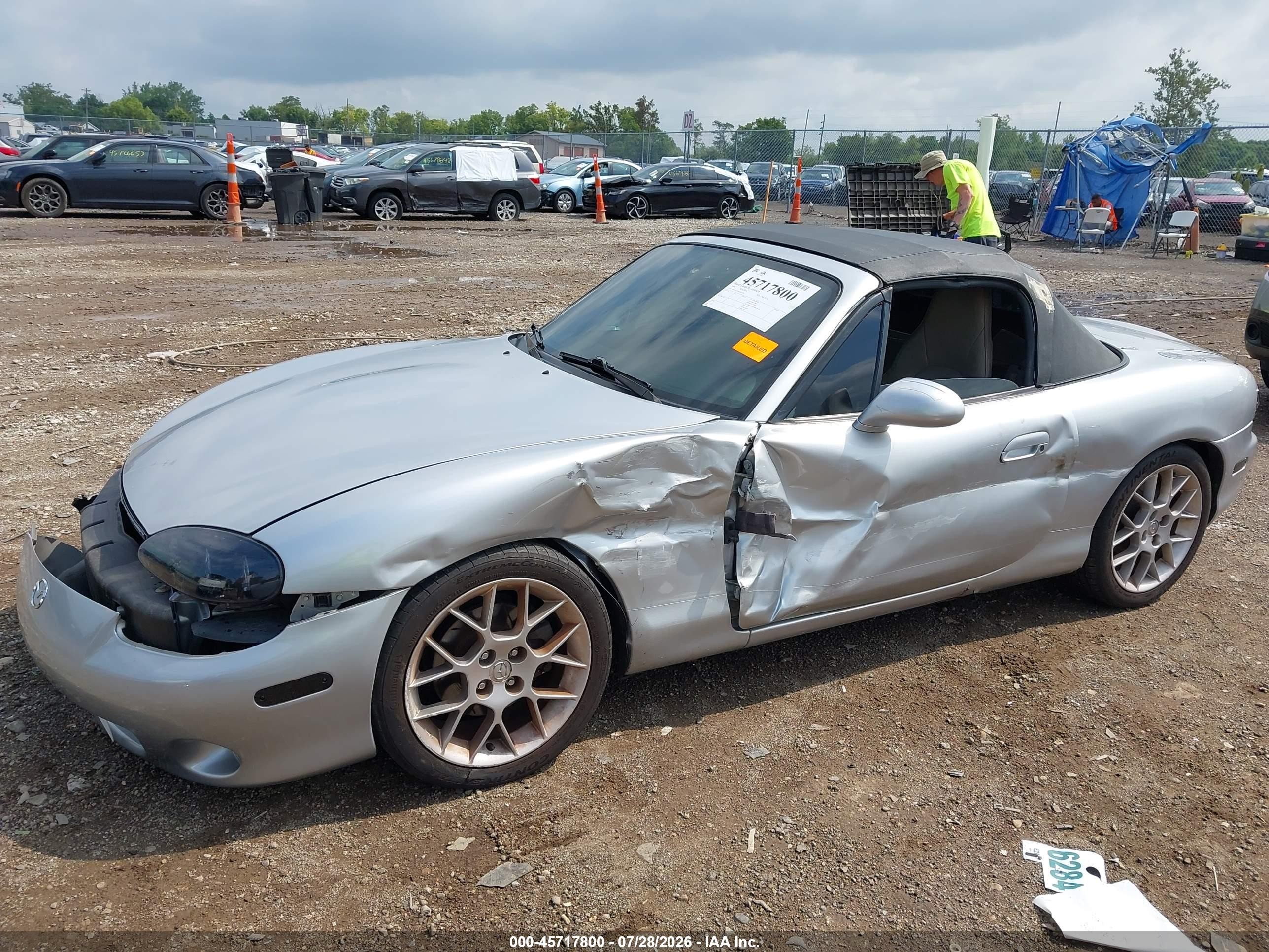 2004 Mazda Mx-5 Miata Ls Silver vin: JM1NB353440403294