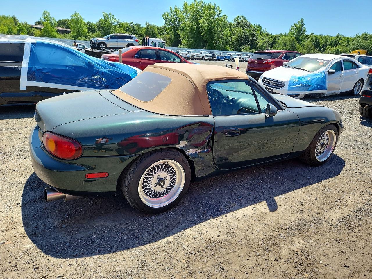 1999 Mazda Mx-5 Miata Green vin: JM1NB3534X0102755