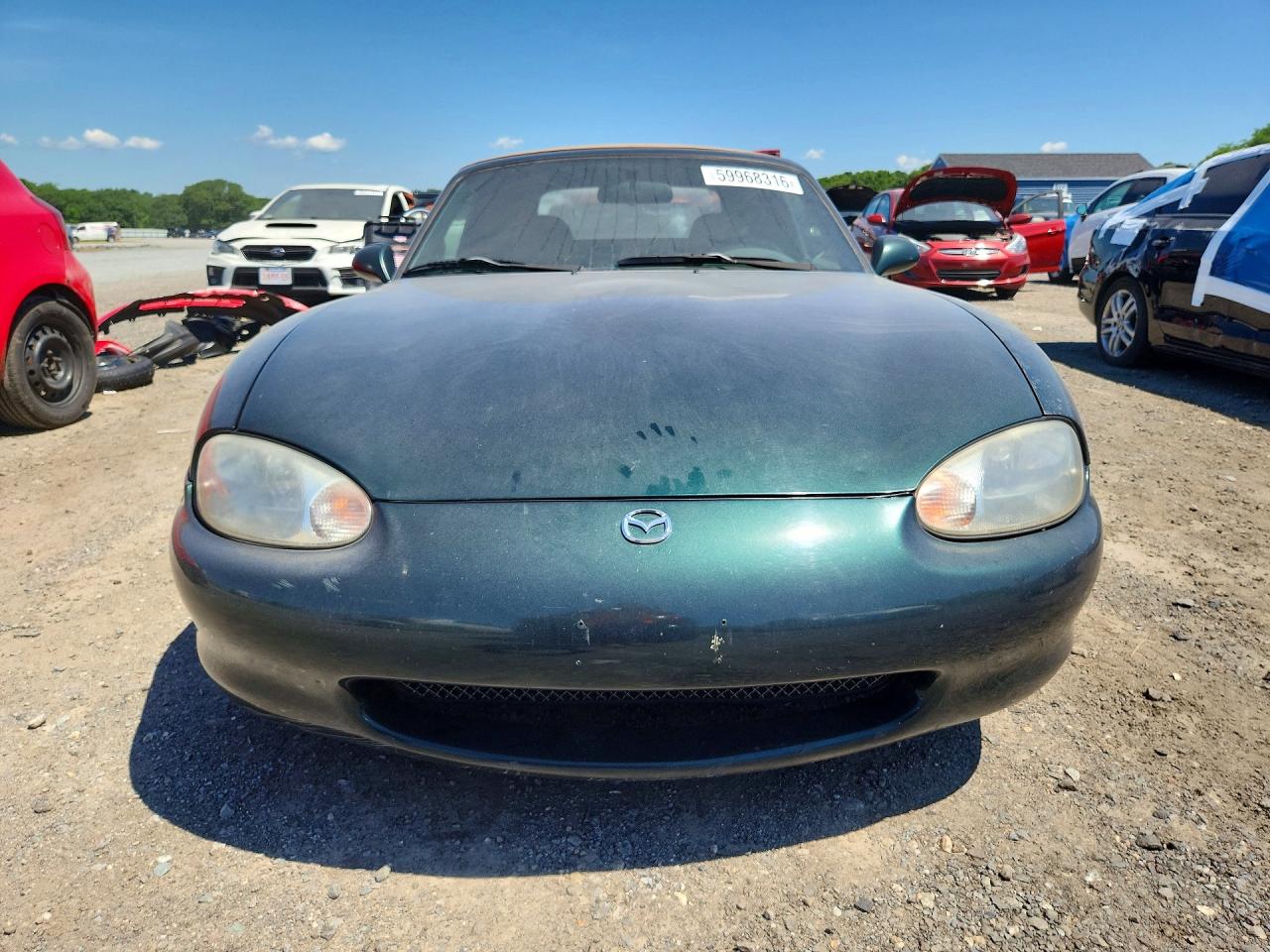 1999 Mazda Mx-5 Miata Green vin: JM1NB3534X0102755