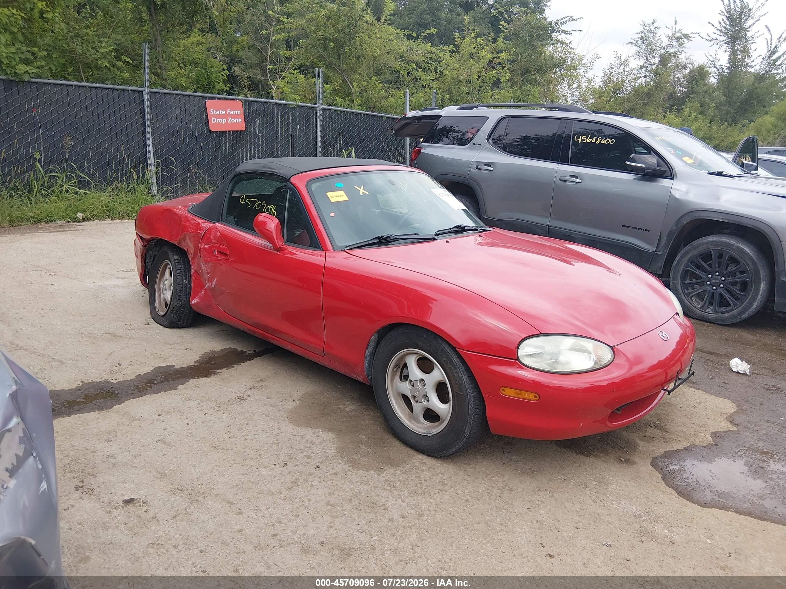 1999 Mazda Mx-5 Miata 10th Anniversary Edition/leather/popular Equip/sport/touring Red vin: JM1NB3534X0111701