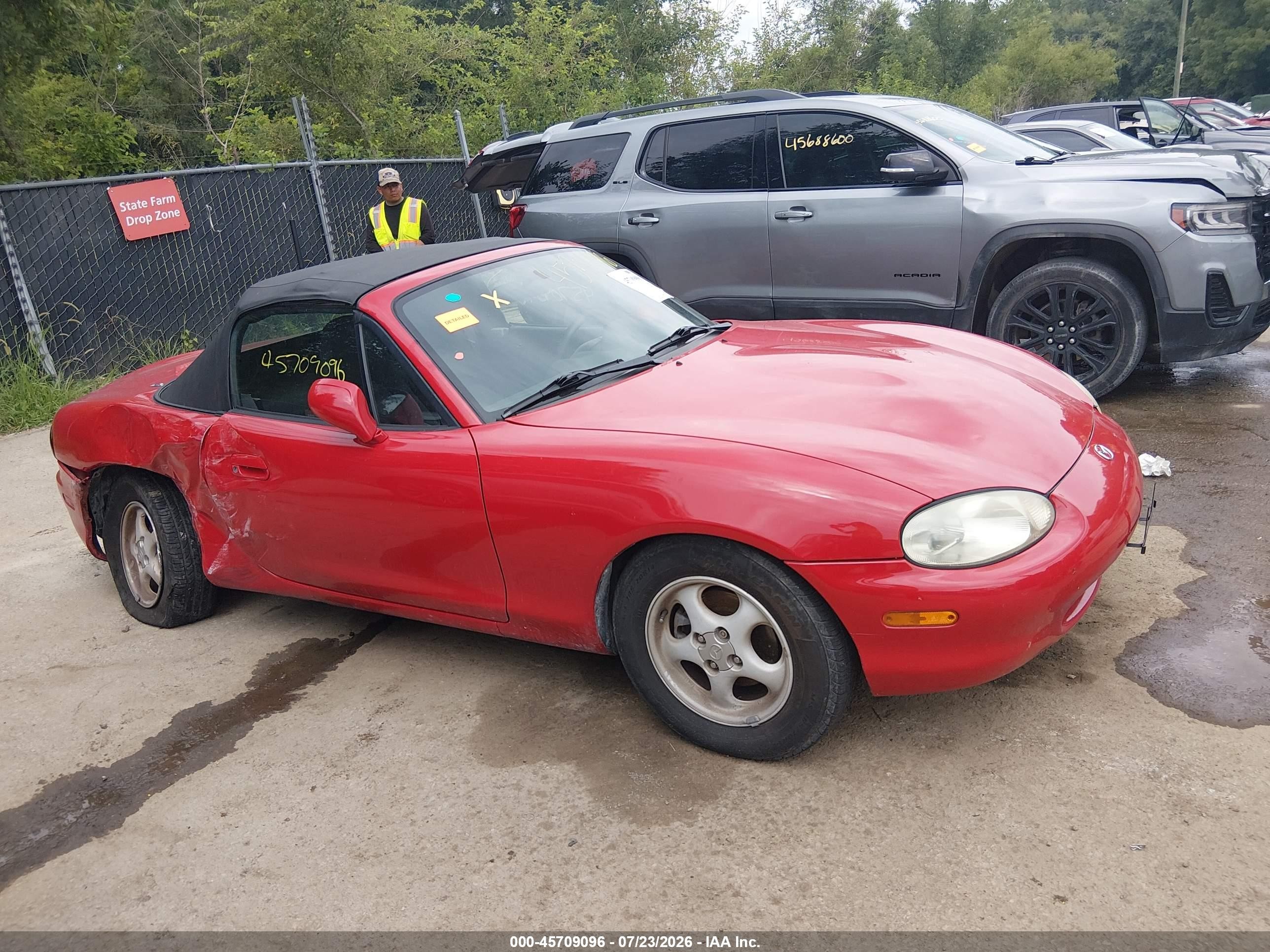 1999 Mazda Mx-5 Miata 10th Anniversary Edition/leather/popular Equip/sport/touring Red vin: JM1NB3534X0111701