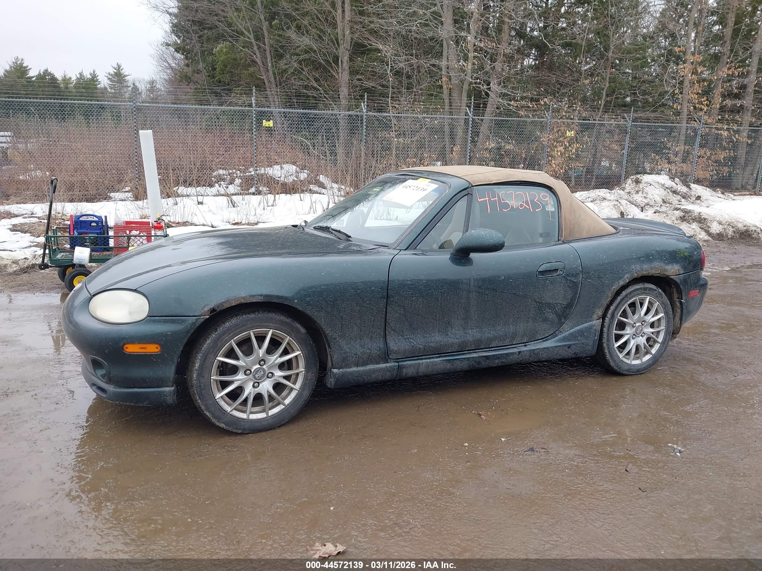 1999 Mazda Mx-5 Miata Leather Pkg/popular Equipment Pkg/sports Pkg/touring Pkg Green vin: JM1NB3534X0123069