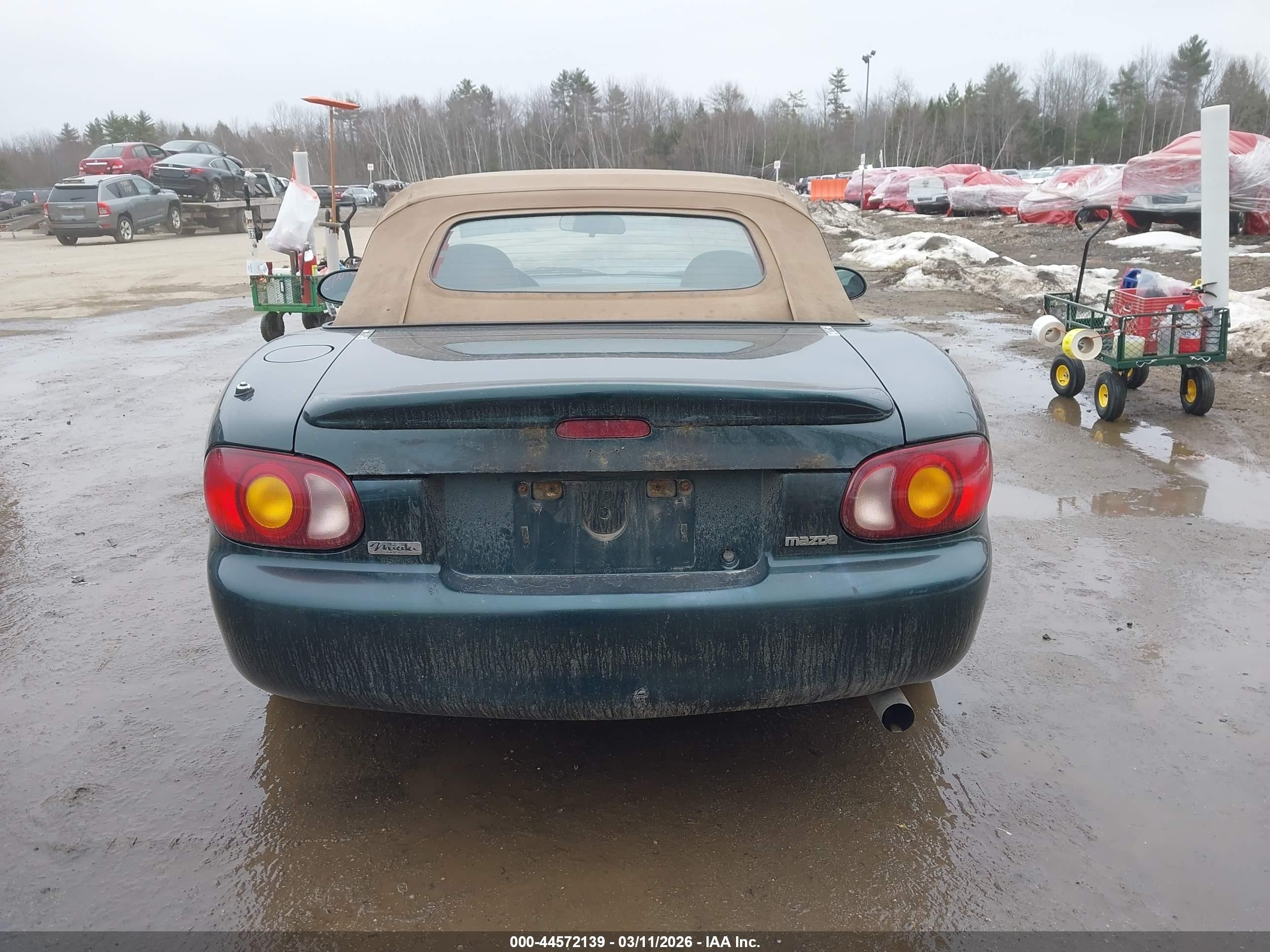1999 Mazda Mx-5 Miata Leather Pkg/popular Equipment Pkg/sports Pkg/touring Pkg Green vin: JM1NB3534X0123069