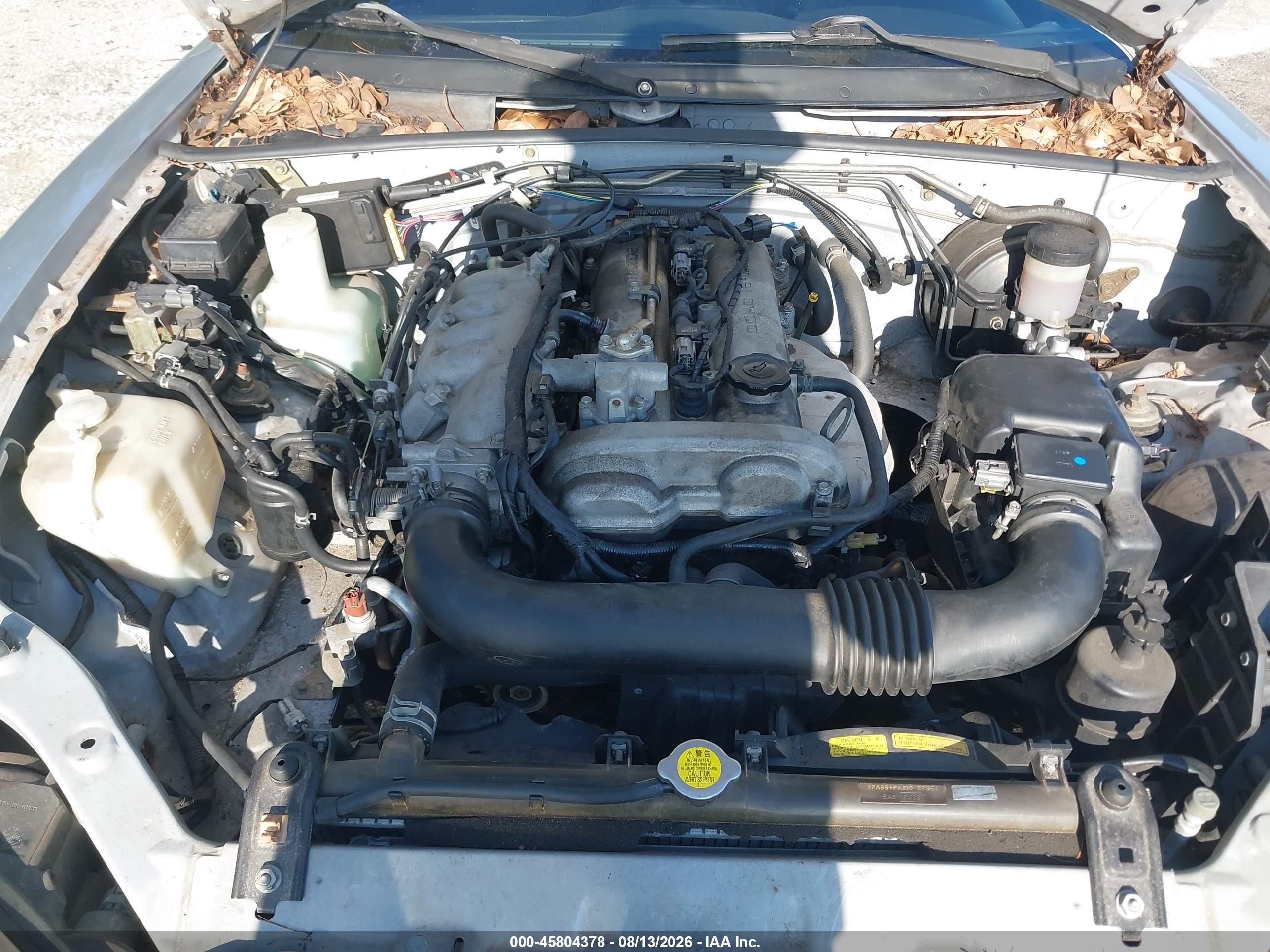 2002 Mazda Mx-5 Miata Cloth/ls/se Silver vin: JM1NB353520232343