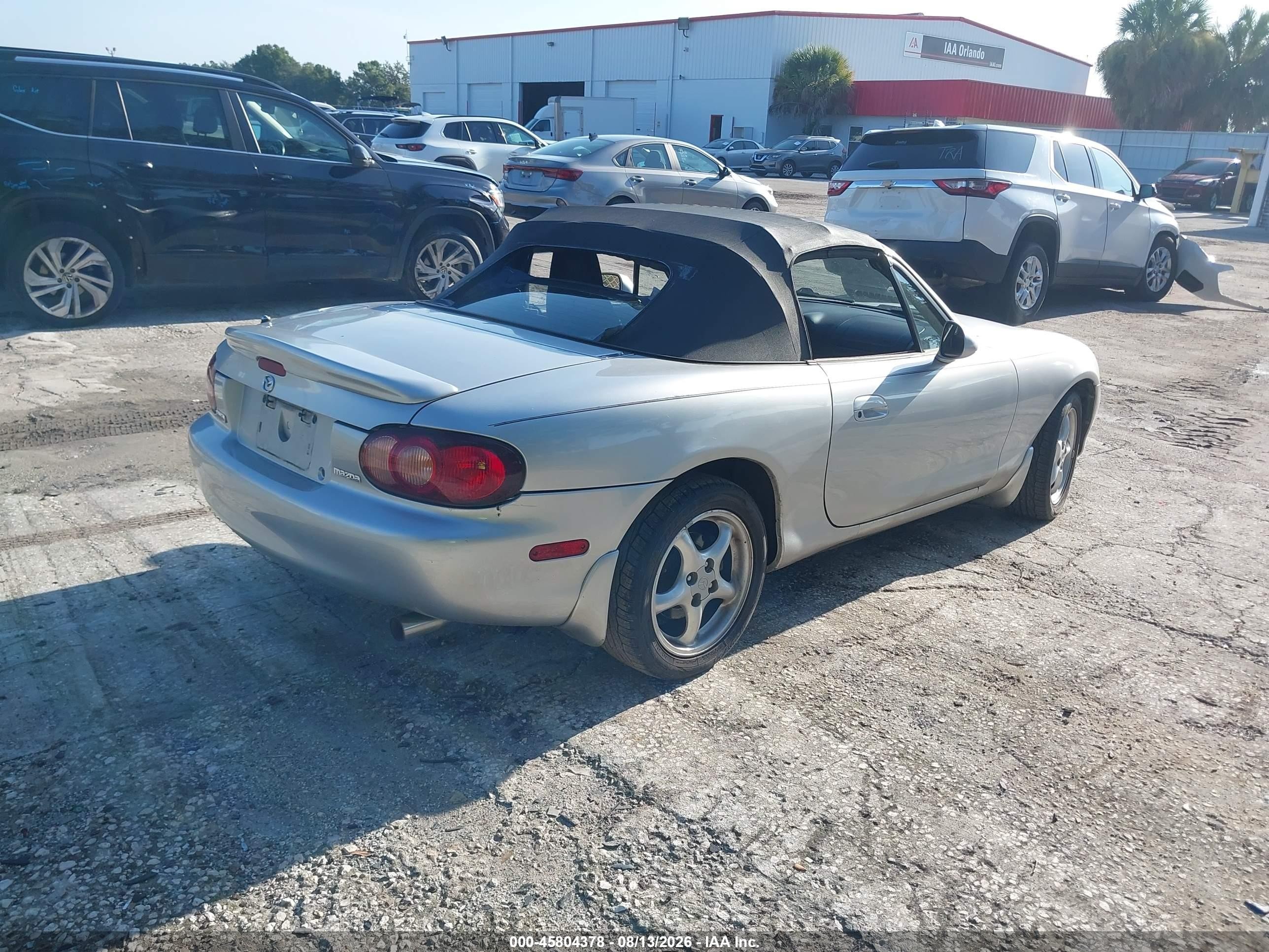 2002 Mazda Mx-5 Miata Cloth/ls/se Silver vin: JM1NB353520232343