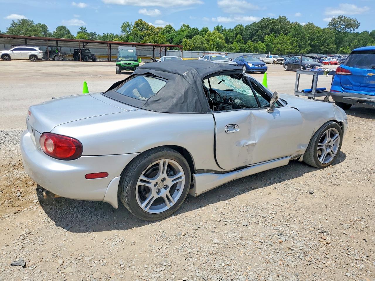 2005 Mazda Mx-5 Miata Base Silver vin: JM1NB353550410806