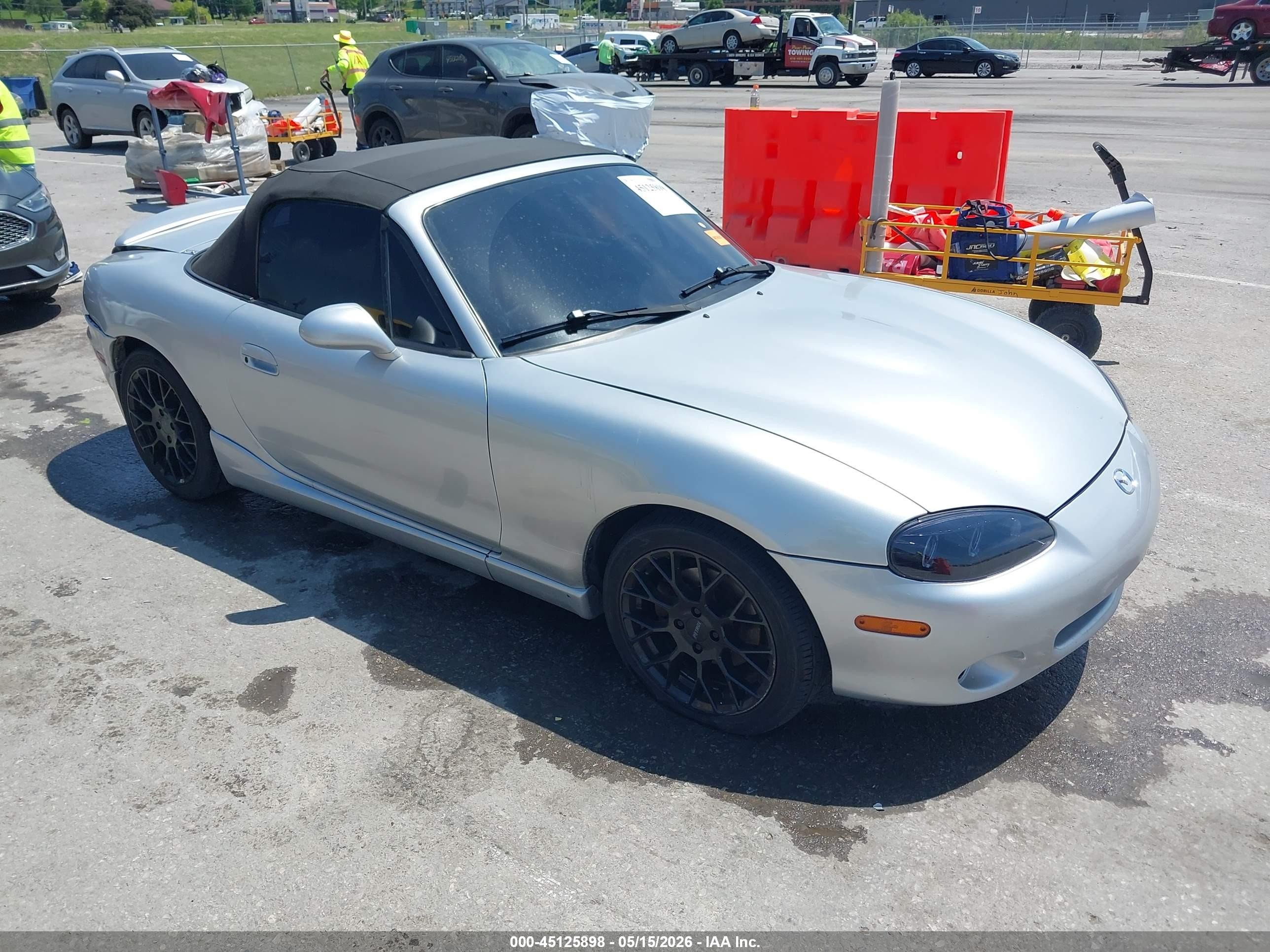 2005 Mazda Mx-5 Miata Ls Silver vin: JM1NB353550413527