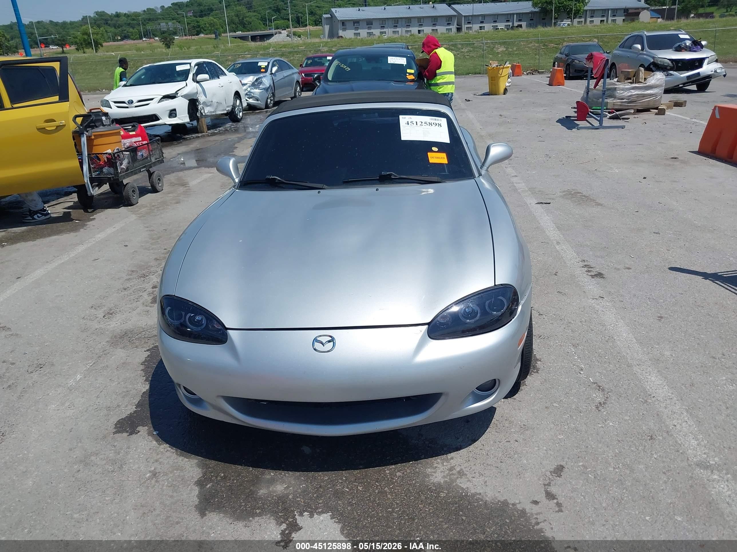 2005 Mazda Mx-5 Miata Ls Silver vin: JM1NB353550413527