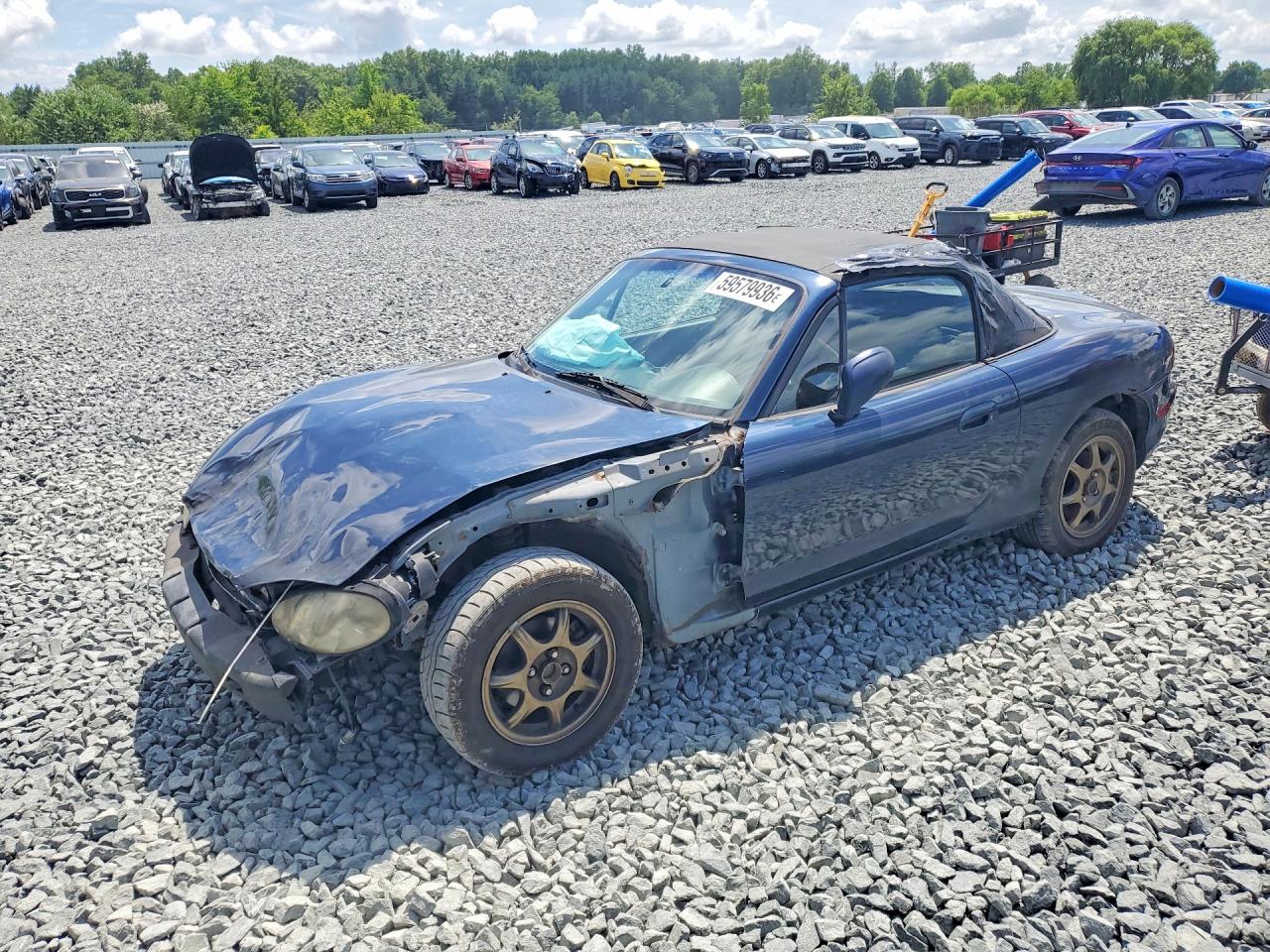 1999 Mazda Mx-5 Miata Blue vin: JM1NB3535X0117569