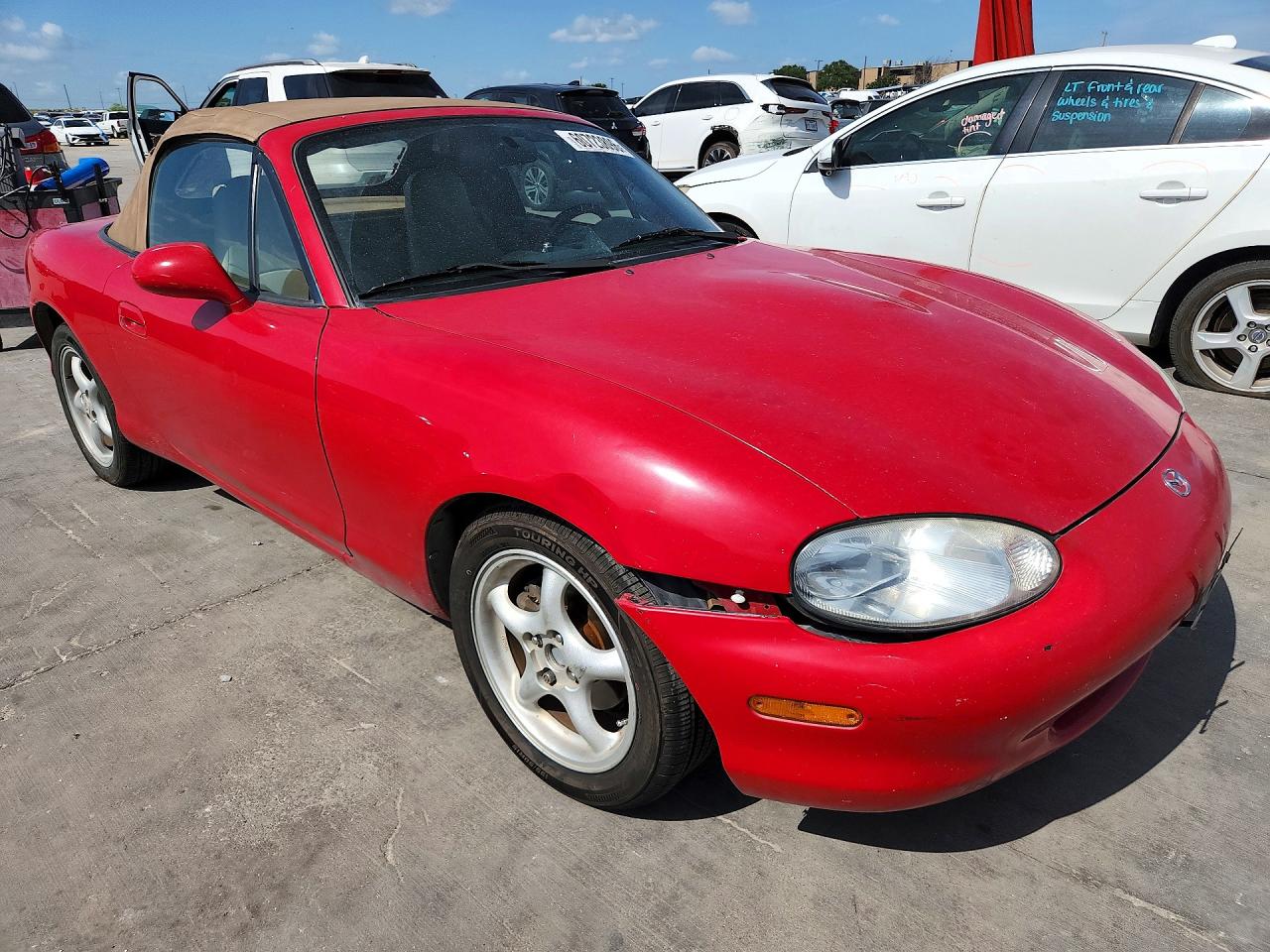 1999 Mazda Mx-5 Miata Red vin: JM1NB3535X0120276